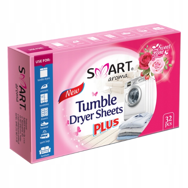 

Smart Chusteczki zapachowe do suszarki Rose 32szt