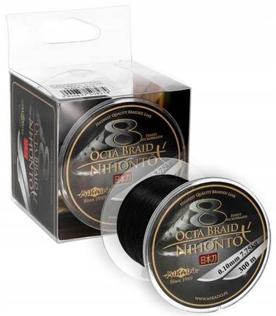 Mikado Plecionka Nihonto Octa Braid 300M Black 0,30MM