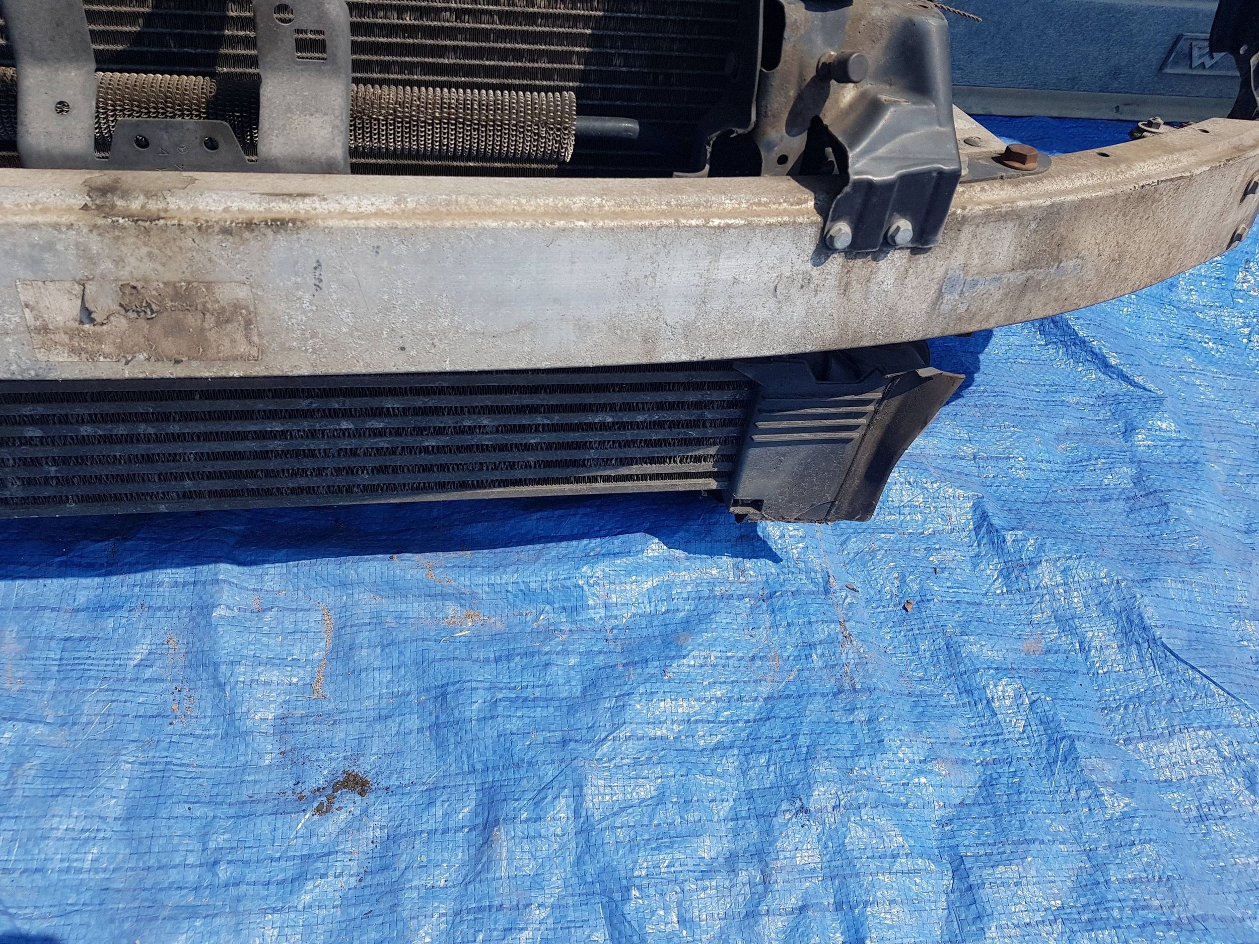 support panel for radiators front Mercedes E W211 LIFT 3.0 CDI V6 pillar iron