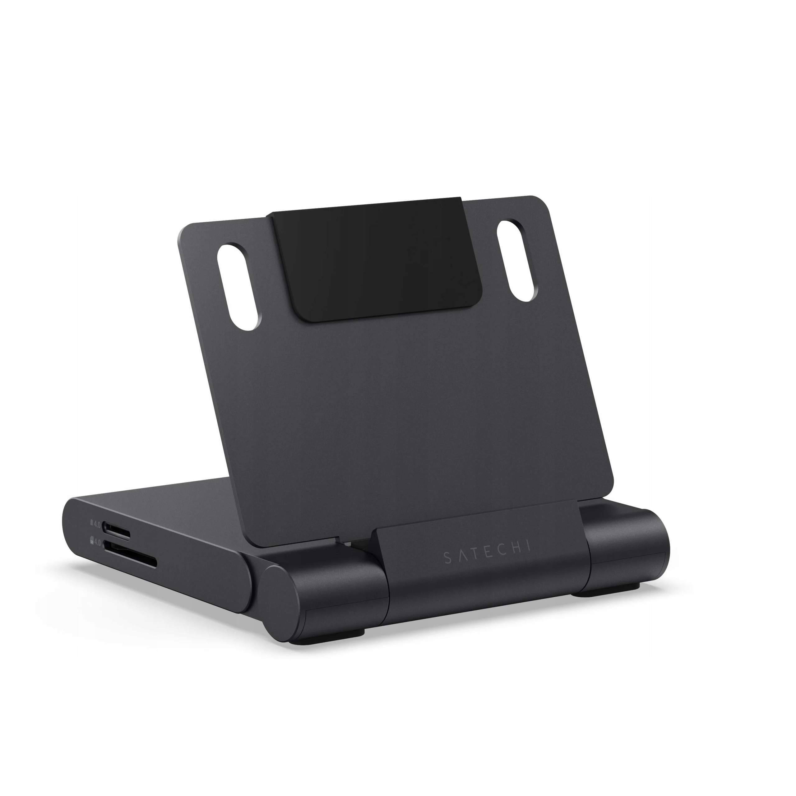 Nabíjecí stojan Satechi OntheGo Foldable Stand Hub pro iPad Space Black