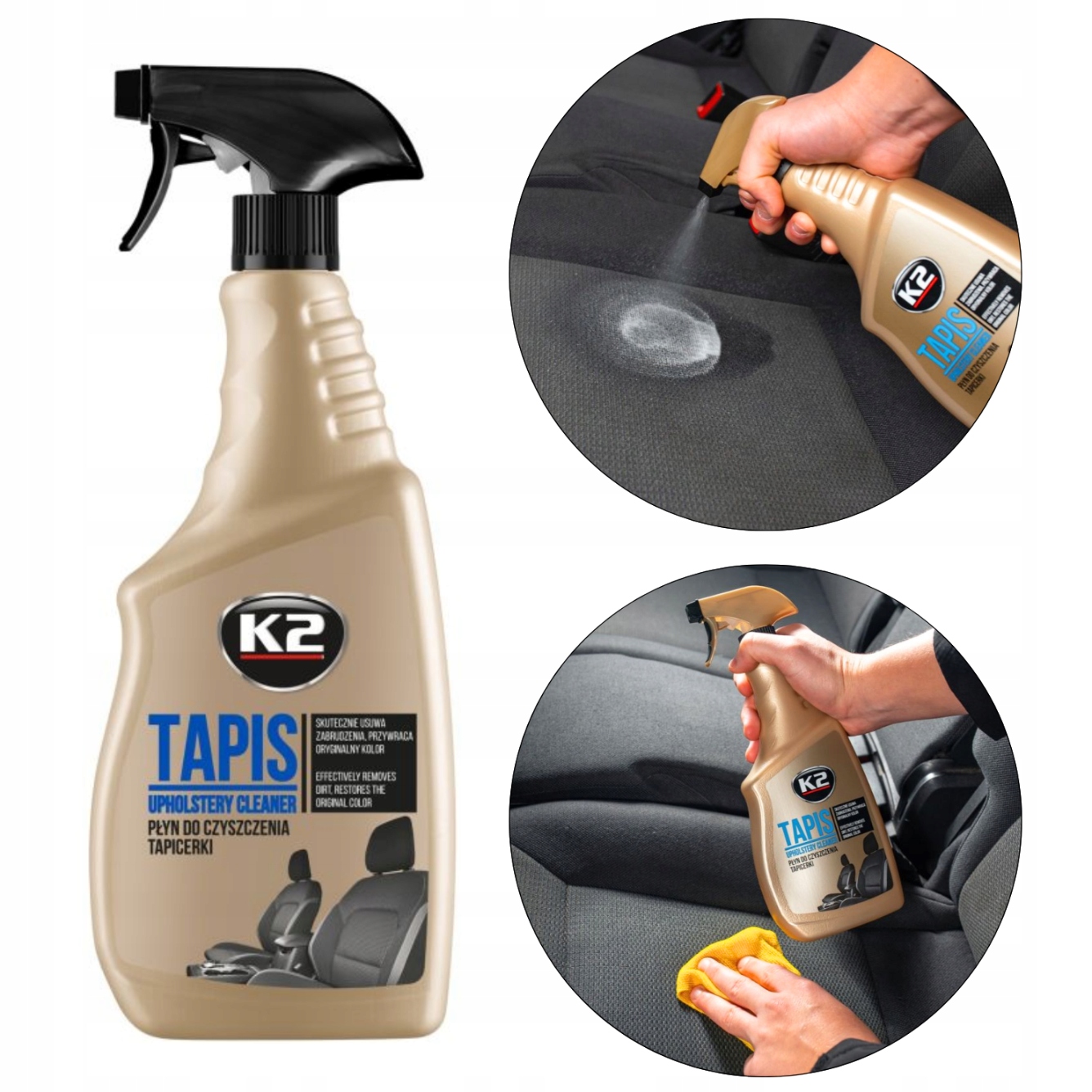 Środek do Czyszczenia Tapicerki Samochodowej K2 Tapis Atomizer 750 ml