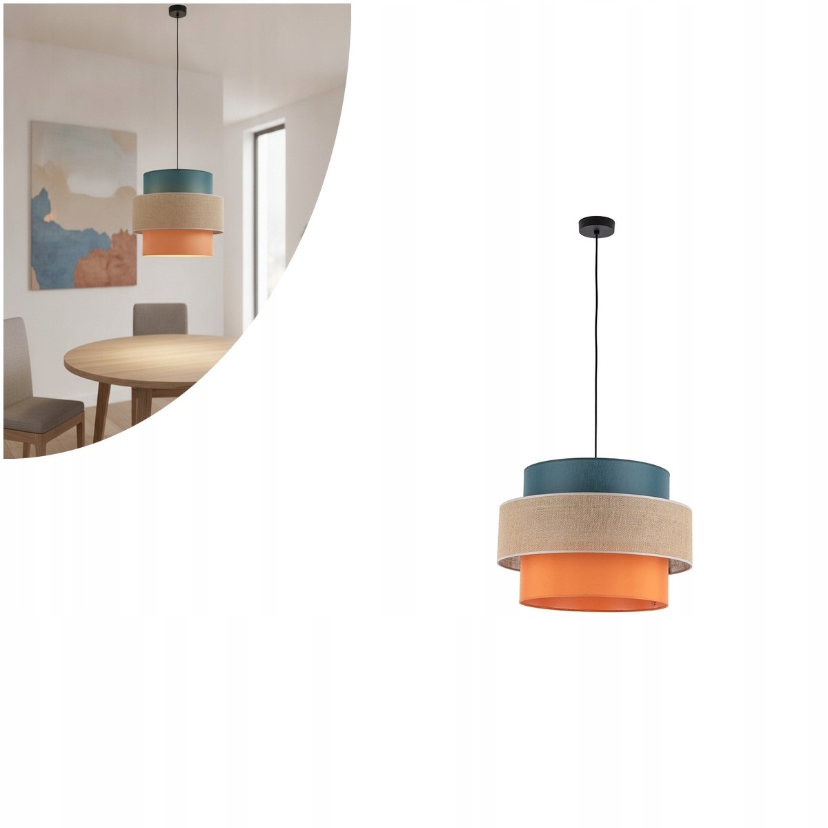 Závesná lampa Trio Juta MIX 2758 Tk Lighting