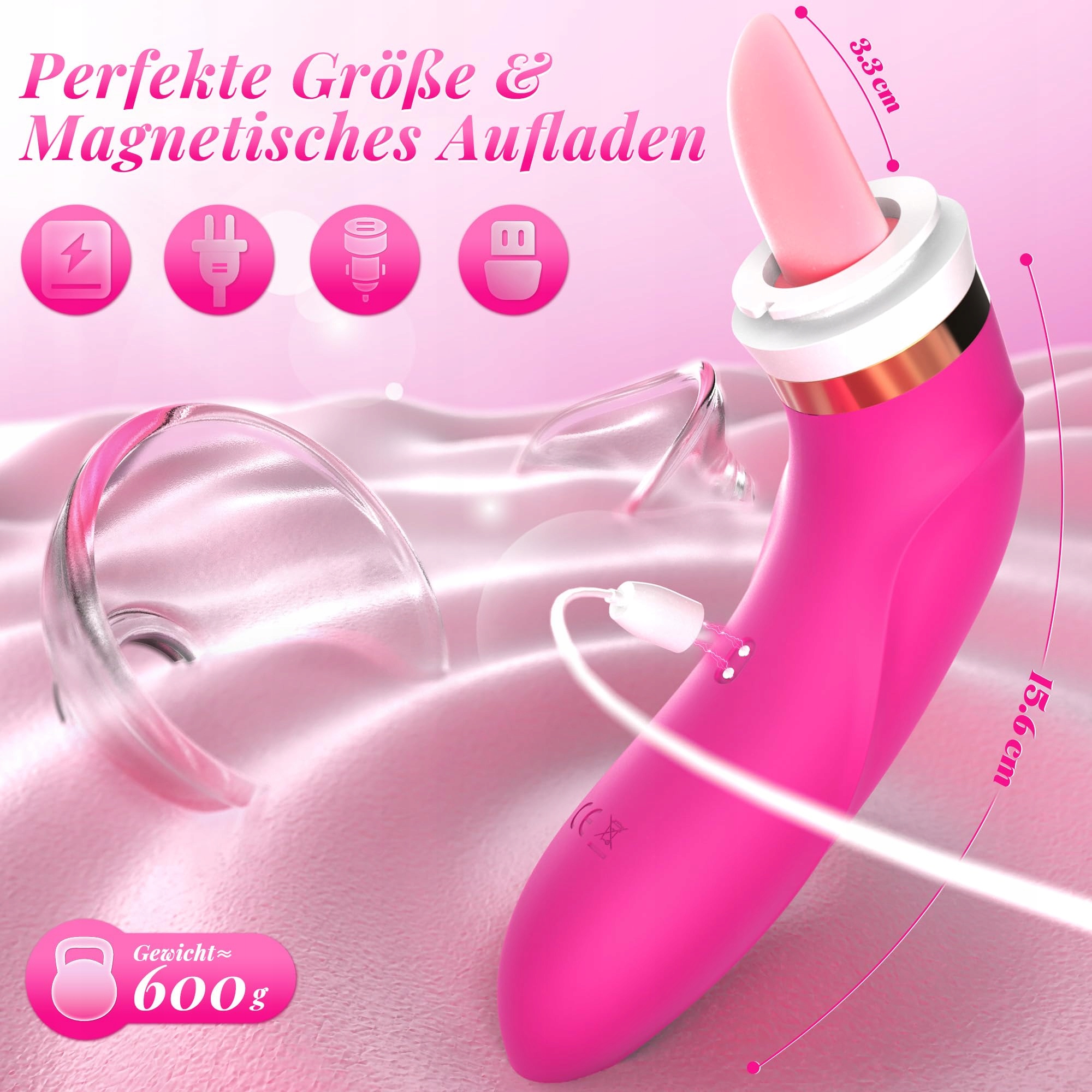 APP VIBRATOR Wibrator Dla Kobiet Z Aplikacją Do Stymulacji Klitorisu — miniatura 7
