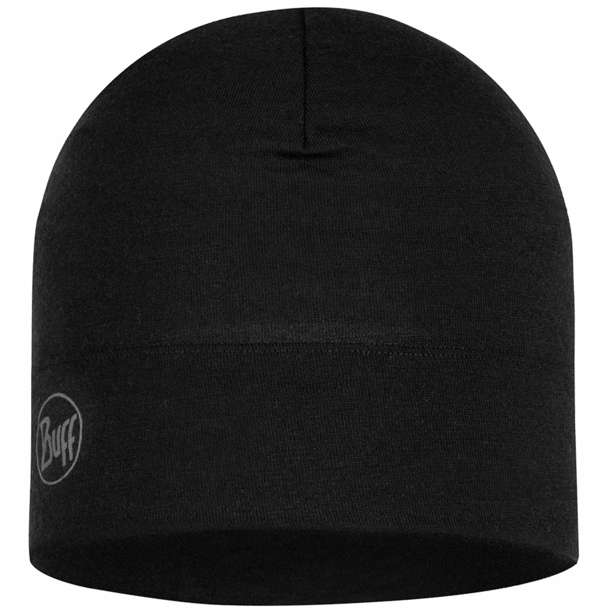 Buff Čepice z vlny Merino Midweight Beanie, barva černá