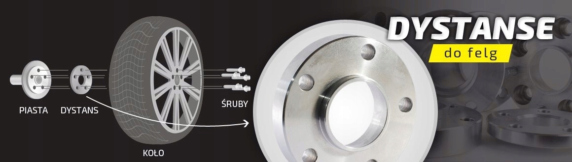 Dystanse do BMW E36 E46 E60 E90 30mm +śruby CZARNE Producent ProWheels