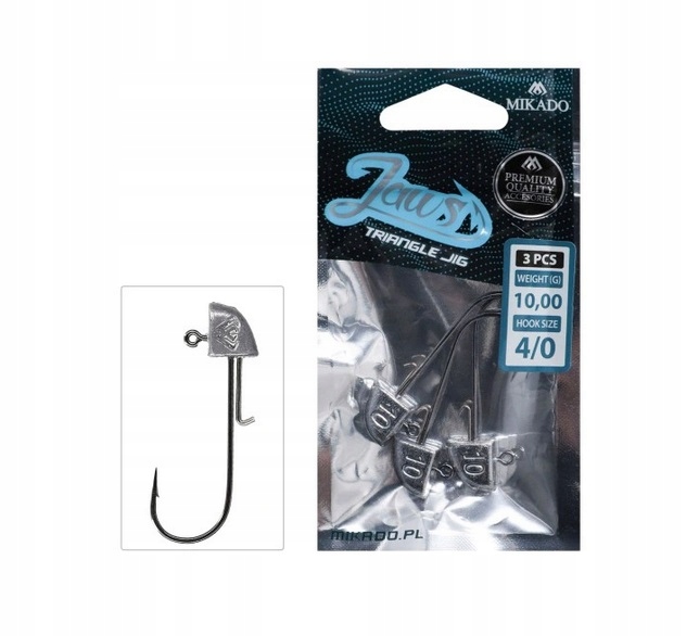 

Mikado Główka Jaws Trójkątna Jig Omgjct 10g nr 1/0