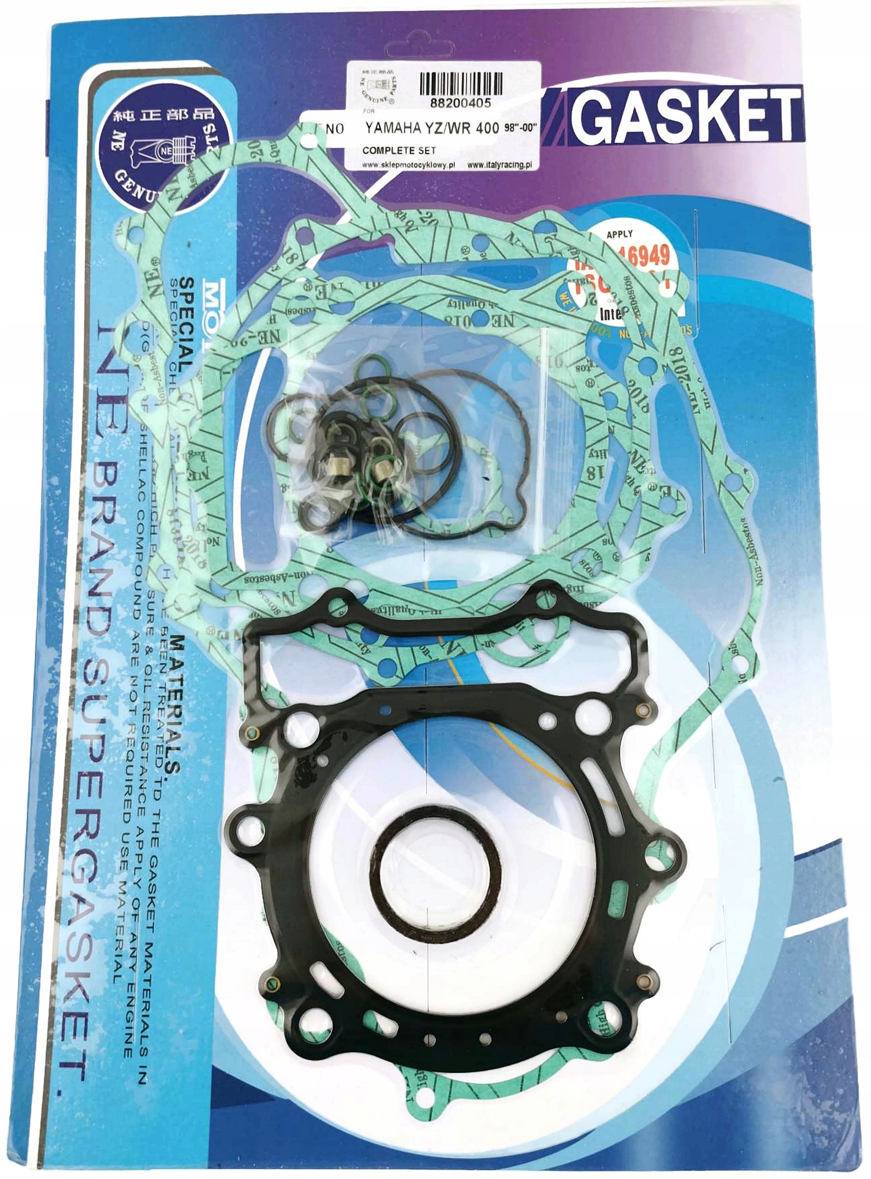 

Ir Komplet Uszczelek Yamaha Wr 400 F 1998-1999