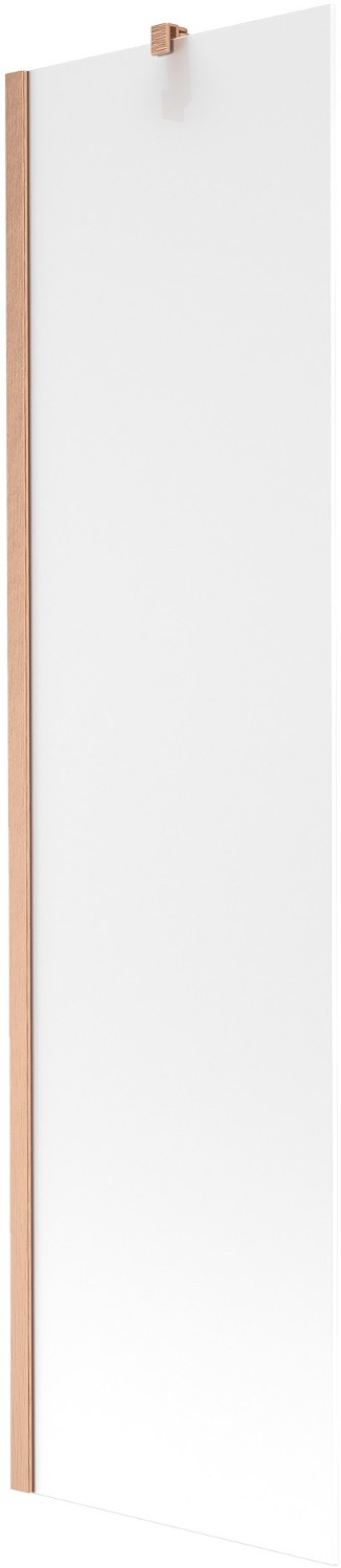 Mexen Next vanová zástěna 1-křídlová 50 x 150 cm, matná, kartáčovaná měď