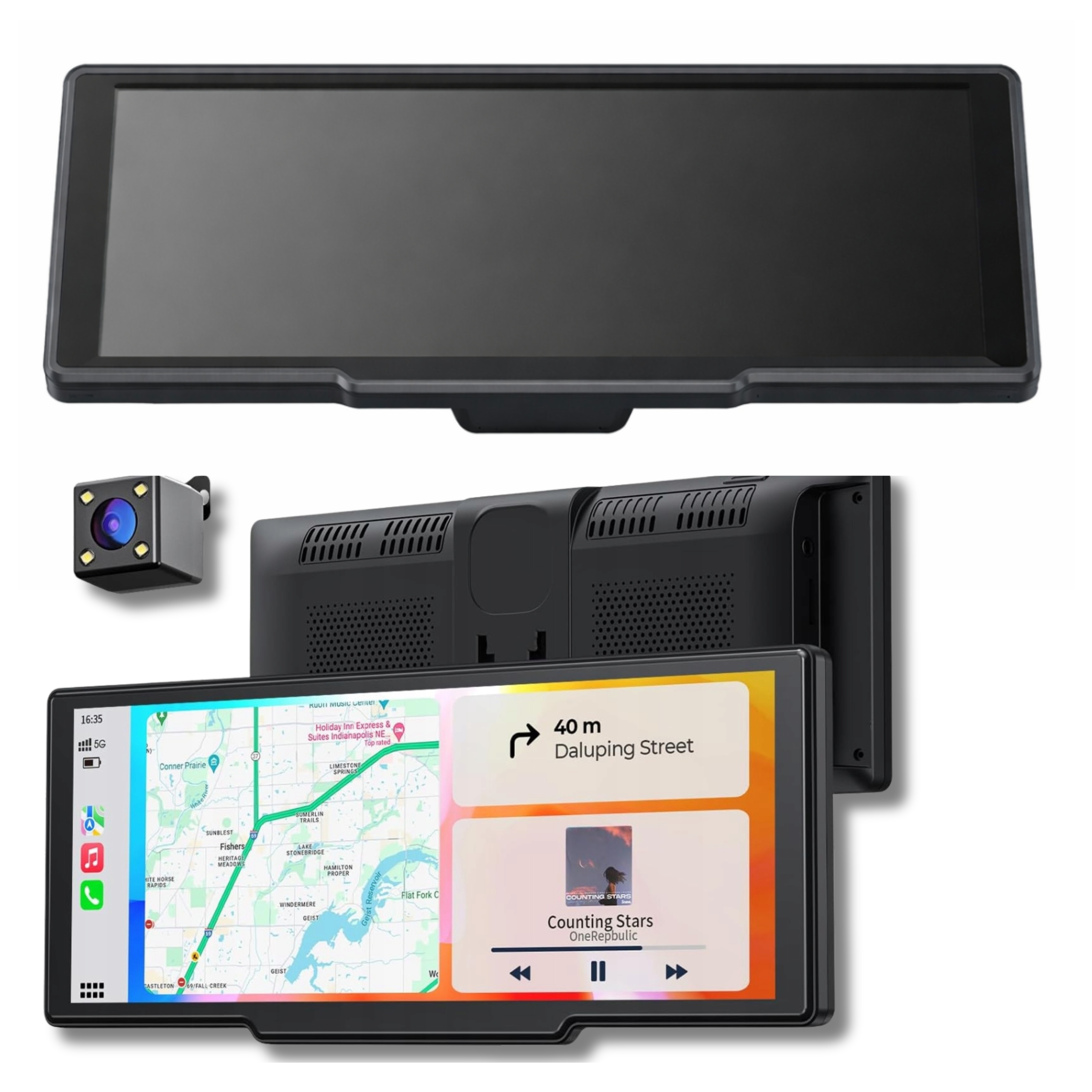 Bezdrátový displej 8,1" Android Kamera pro couvání Automobilová obrazovka Smart