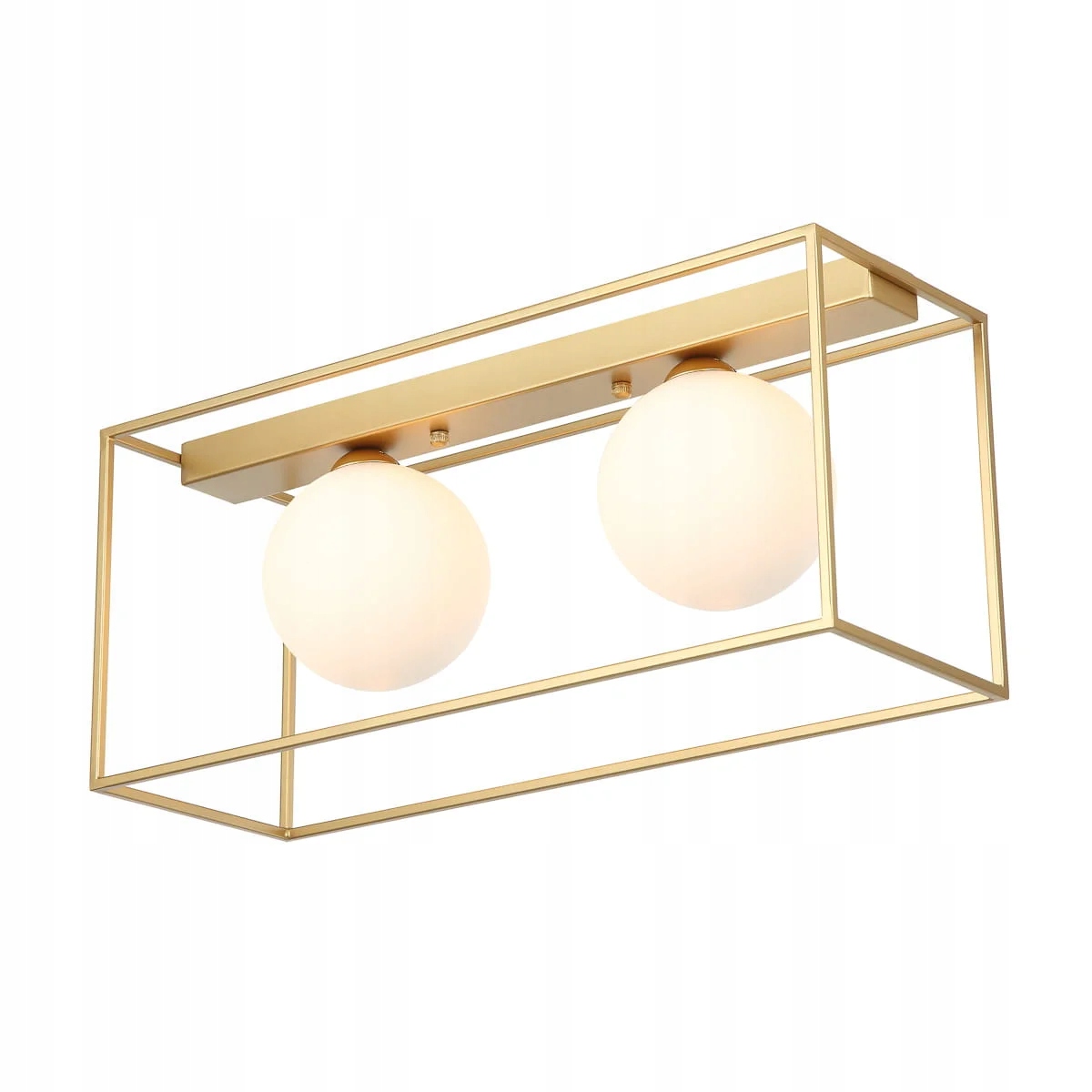 Stropní svítidlo zlaté skleněné bílé koule Italux