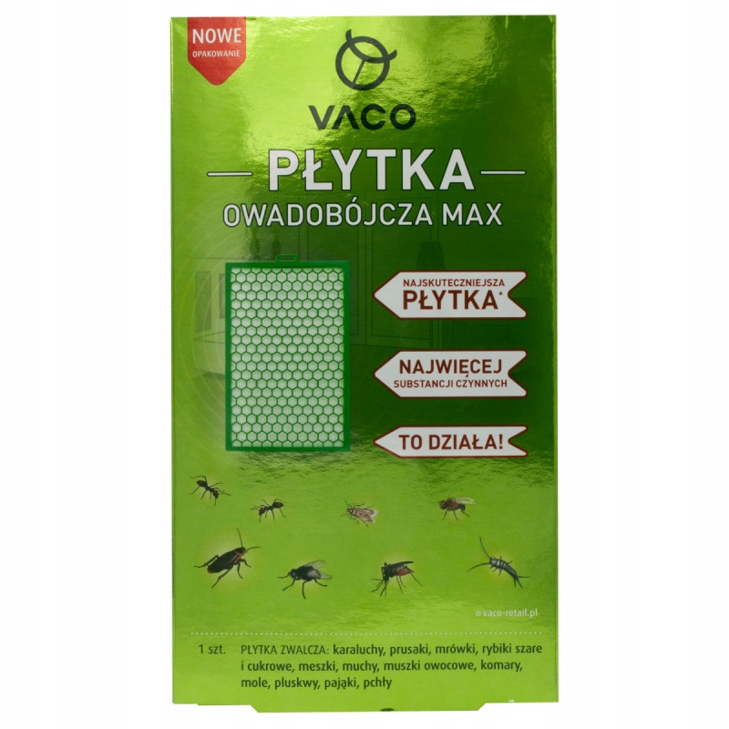 Płytka pułapka owadobójcza na pająki pluskwy karaluchy mole Vaco Max