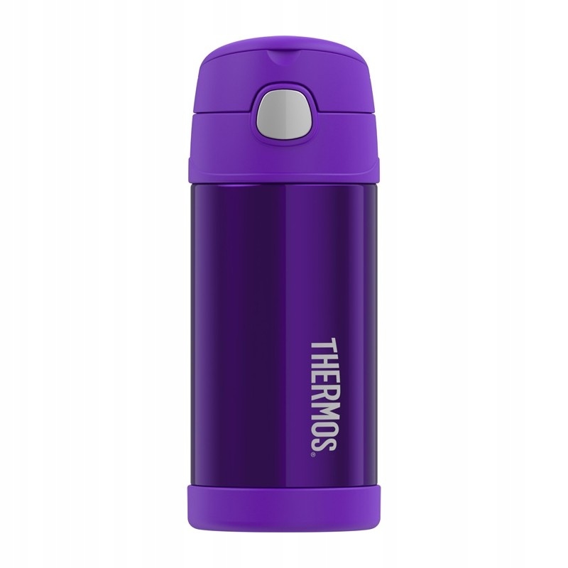 THERMOS, Termos dziecięcy ze słomką - fioletowy, 355 ml