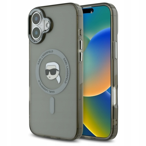 Karl Lagerfeld KLHMP16SHLSKIK iPhone16 6.1" černý/black hardcase IML Metal