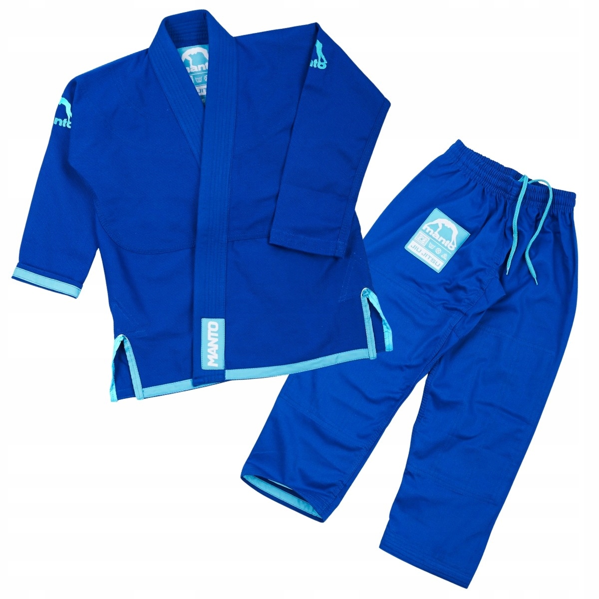 Manto Kimono/Gi pro děti Junior 2.0 Modrá Bílý pásek M4