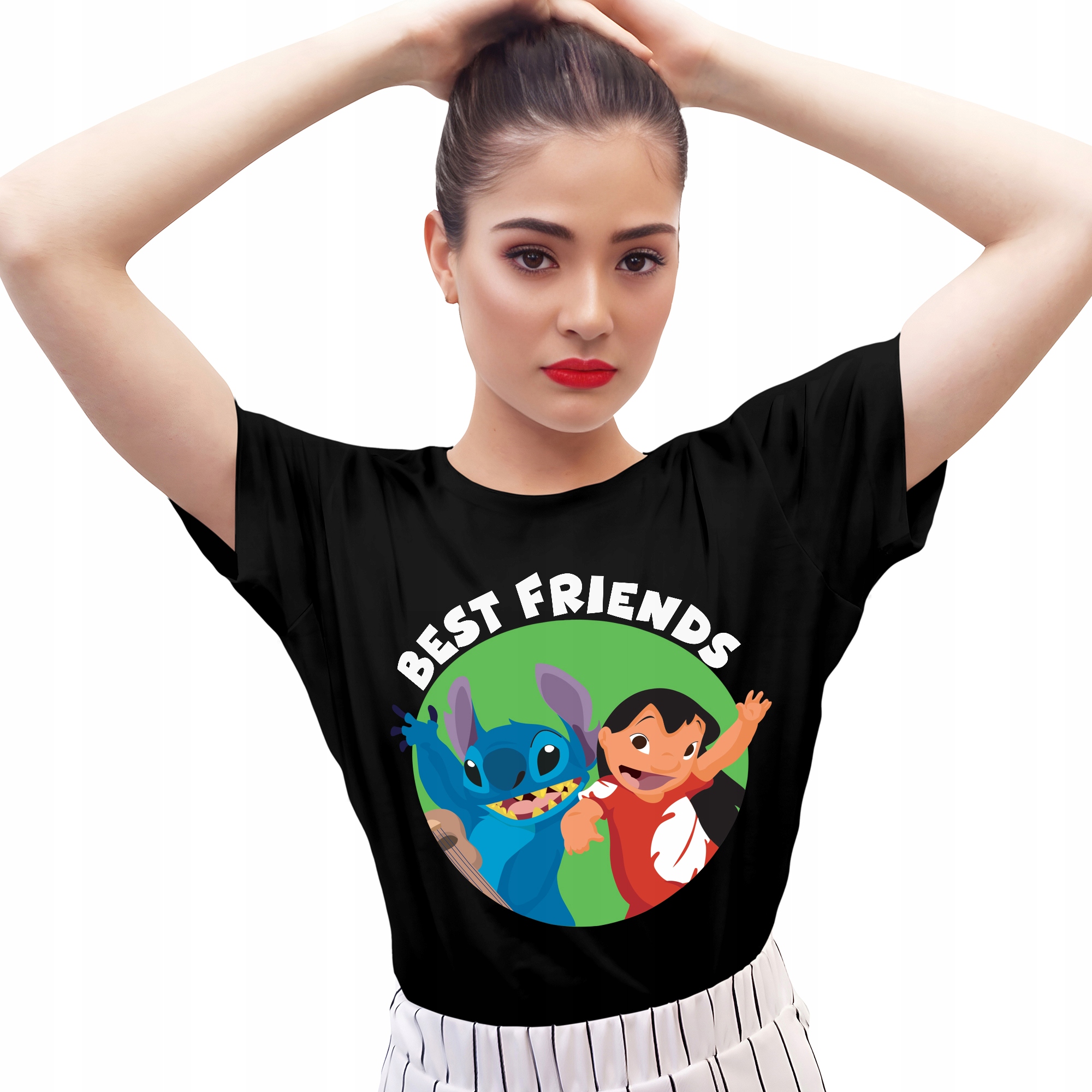 

Koszulka Damska Czarna Lilo i Stitch T-shirt S