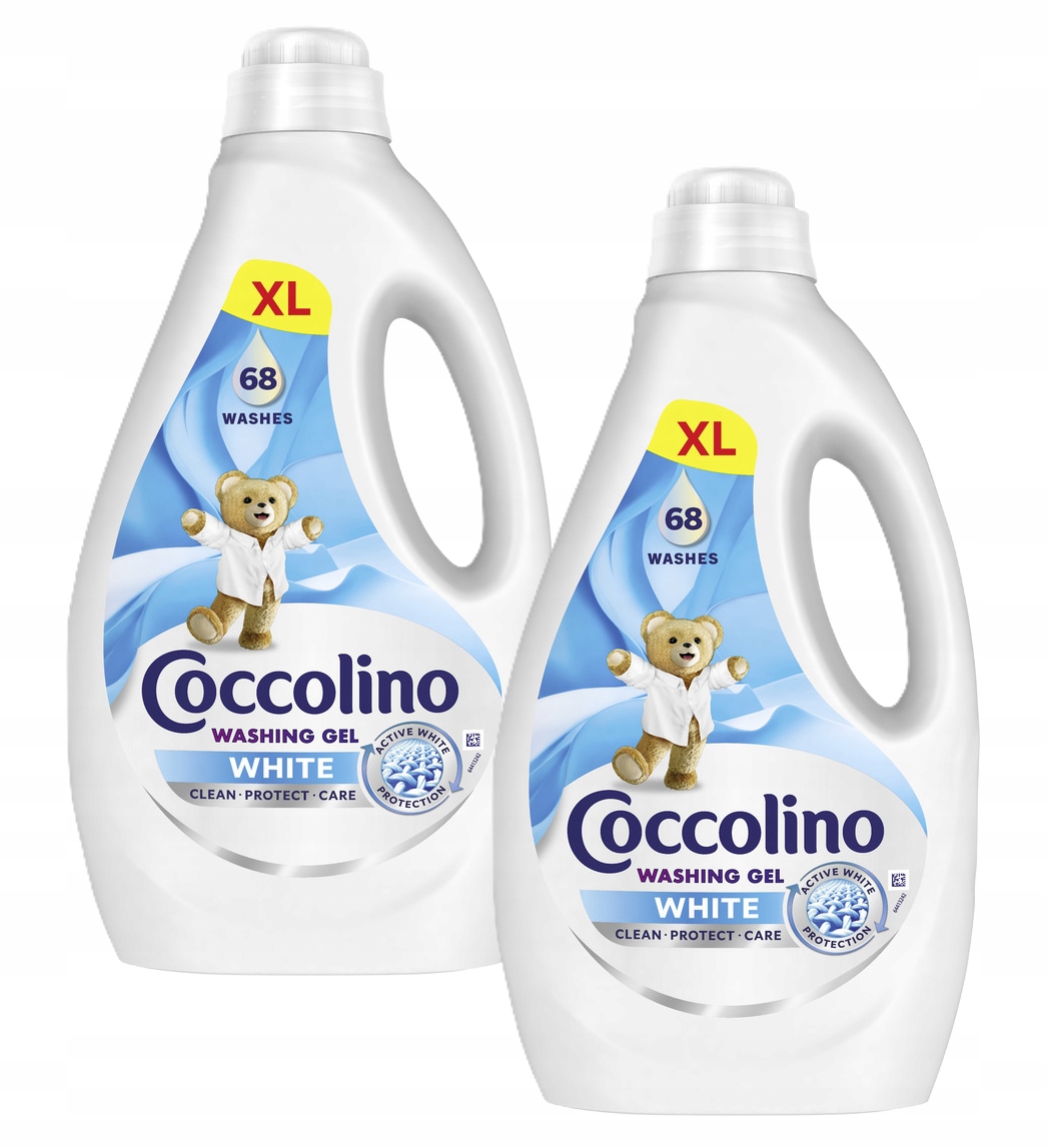 Żel do prania Coccolino Care White 2x2,72L (136prań)