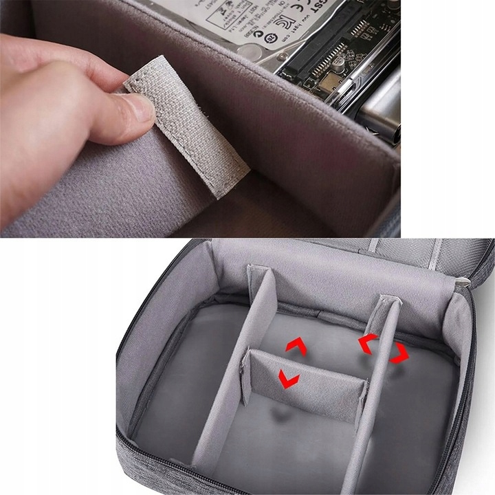 ORGANIZER PODRÓŻNY TORBA ETUI NA ŁADOWARKI KABLE Marka Inna