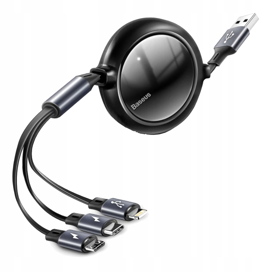 

Baseus Kabel 3W1 Usb - Micro Lightning Usb-c 3.5A