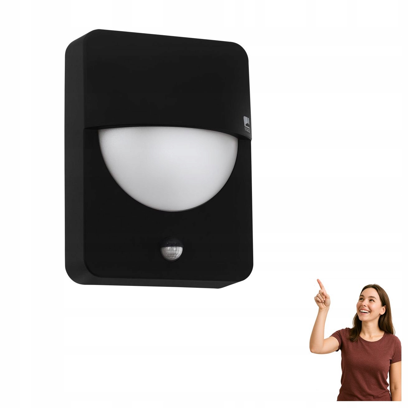 Nástenná lampa so senzorom Salvanesco 98705 Eglo
