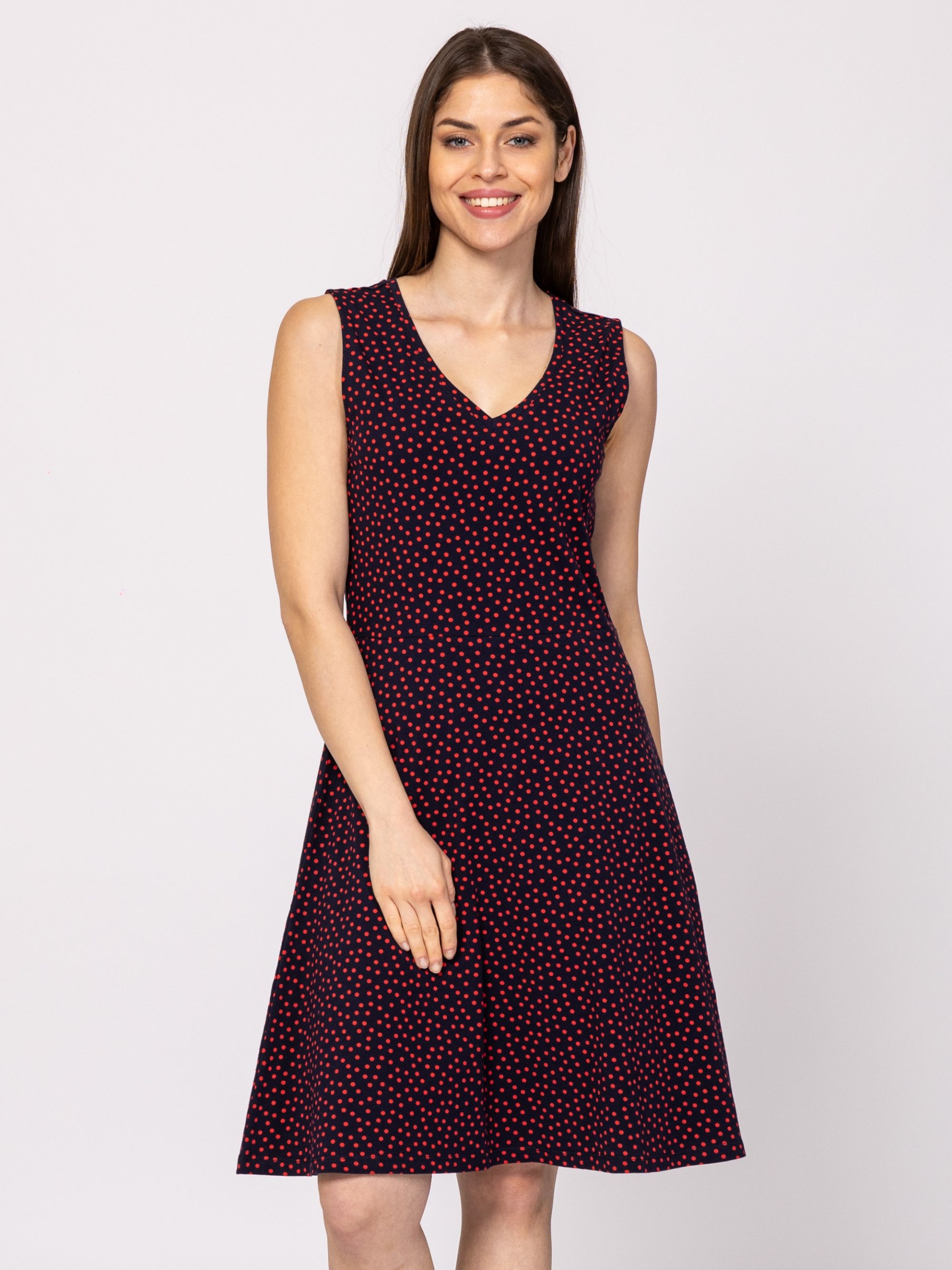 Heavy Tools Letní Elegantní Šaty Vilaka Polka Vícebarevné S