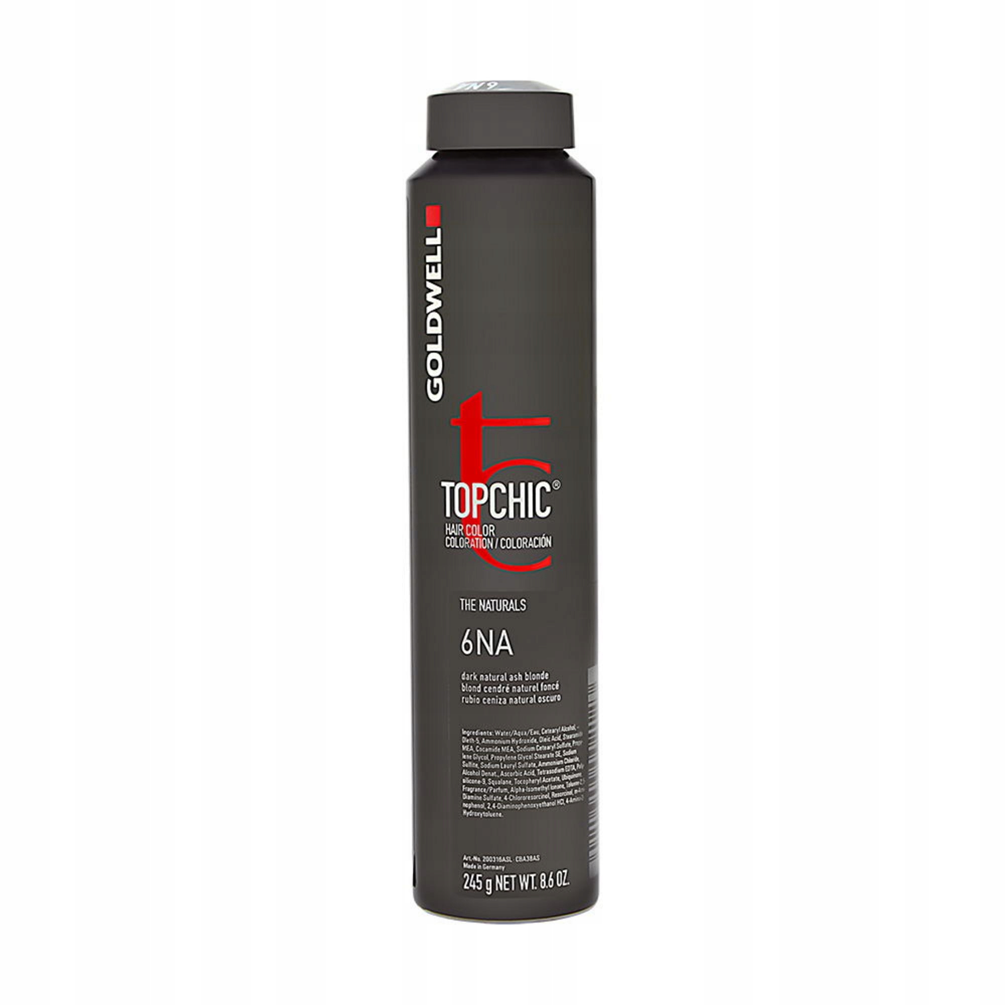 Goldwell, TopChic, Trvalá barva na vlasy, 6NA Tmavá přírodní popelavá blond, 250 ml