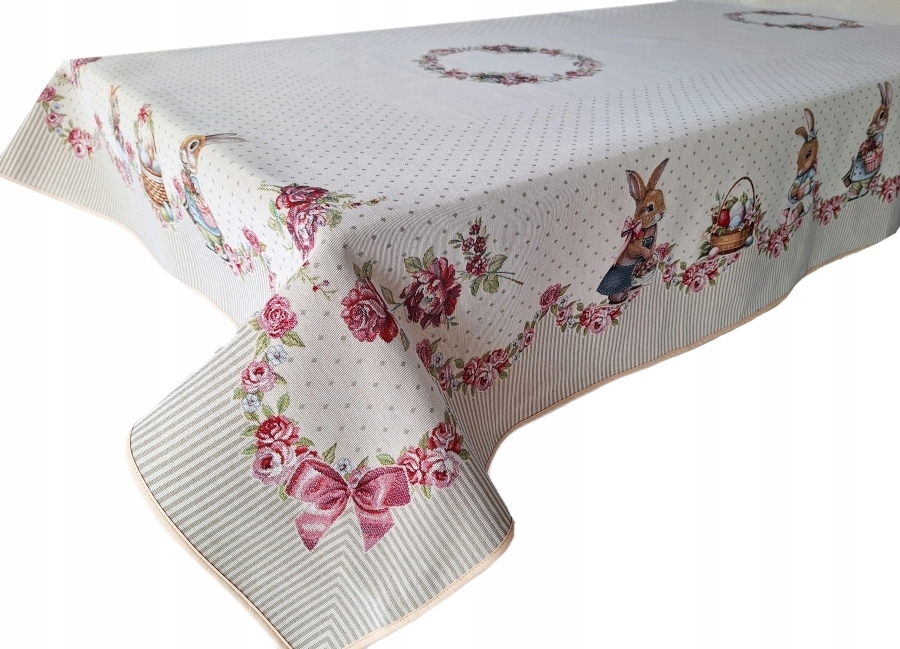 Velikonoční ubrus 140x240 cm 1292LI Zajíčci