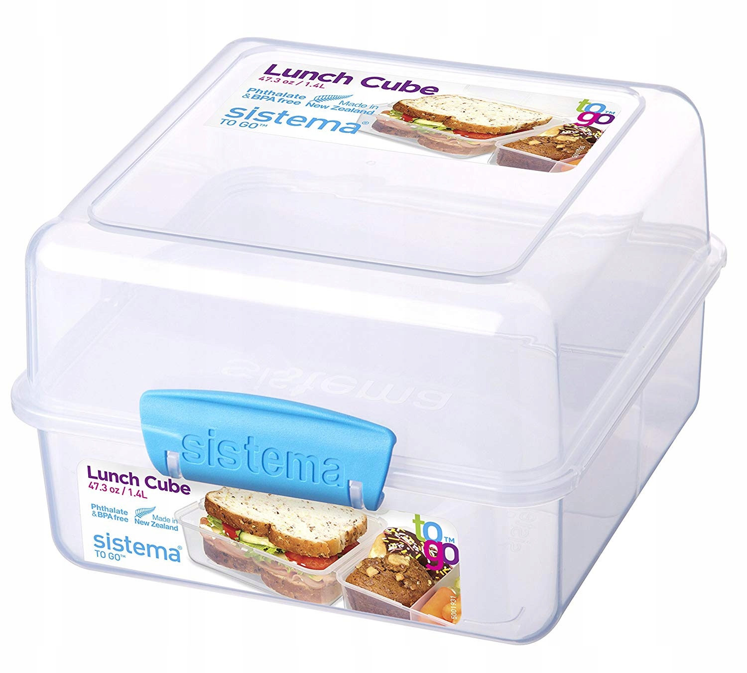 Sistema pojemnik lunchbox kostka 1400ml kolormix