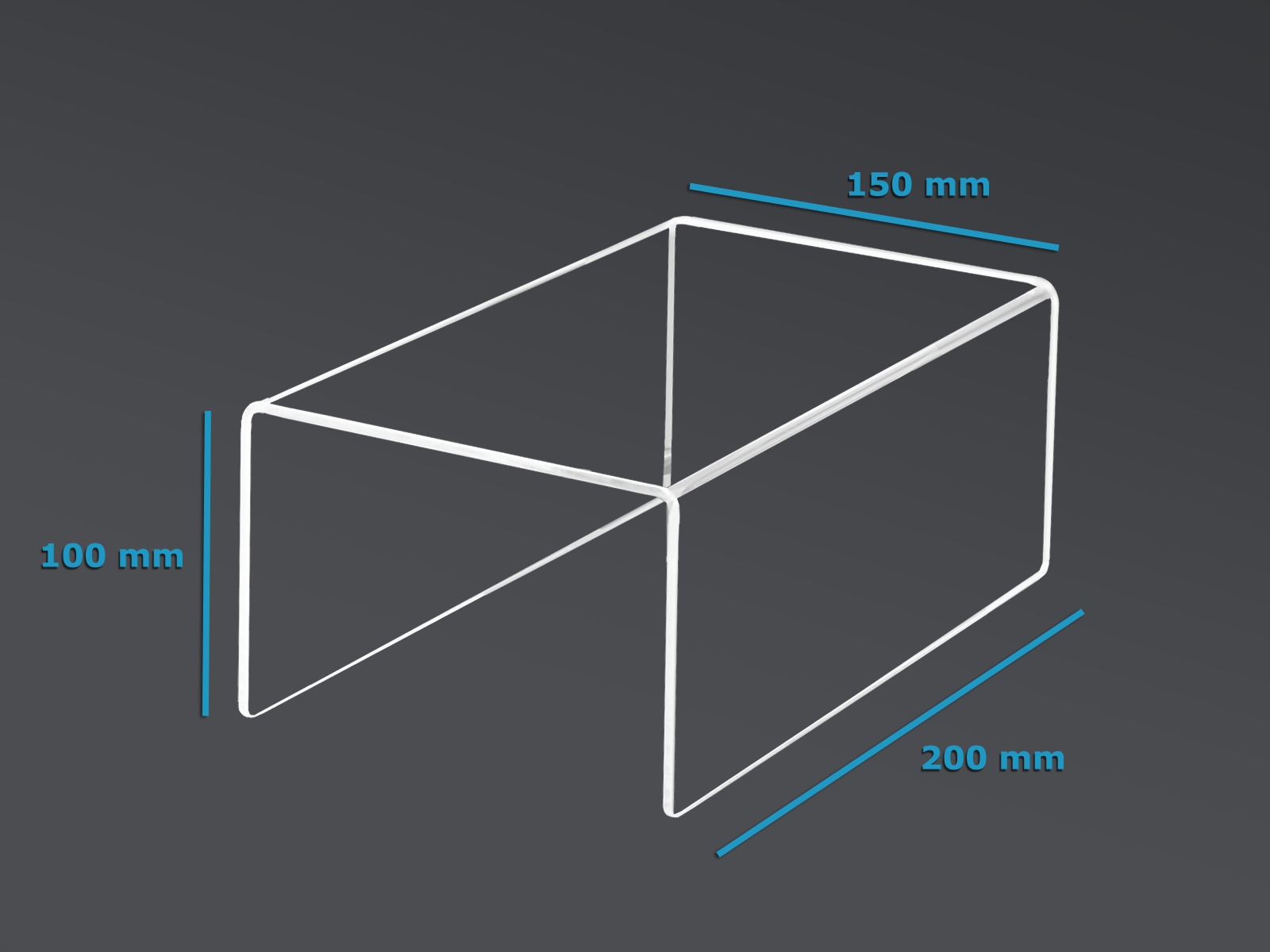 STOJAK PODSTAWKA EKSPOZYTOR STOPIEŃ PLEXI 20/15/10 Marka Select
