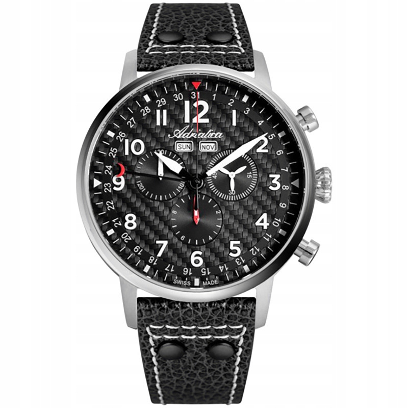 Pánské Hodinky Adriatica A8308.5224CH, černý řemínek