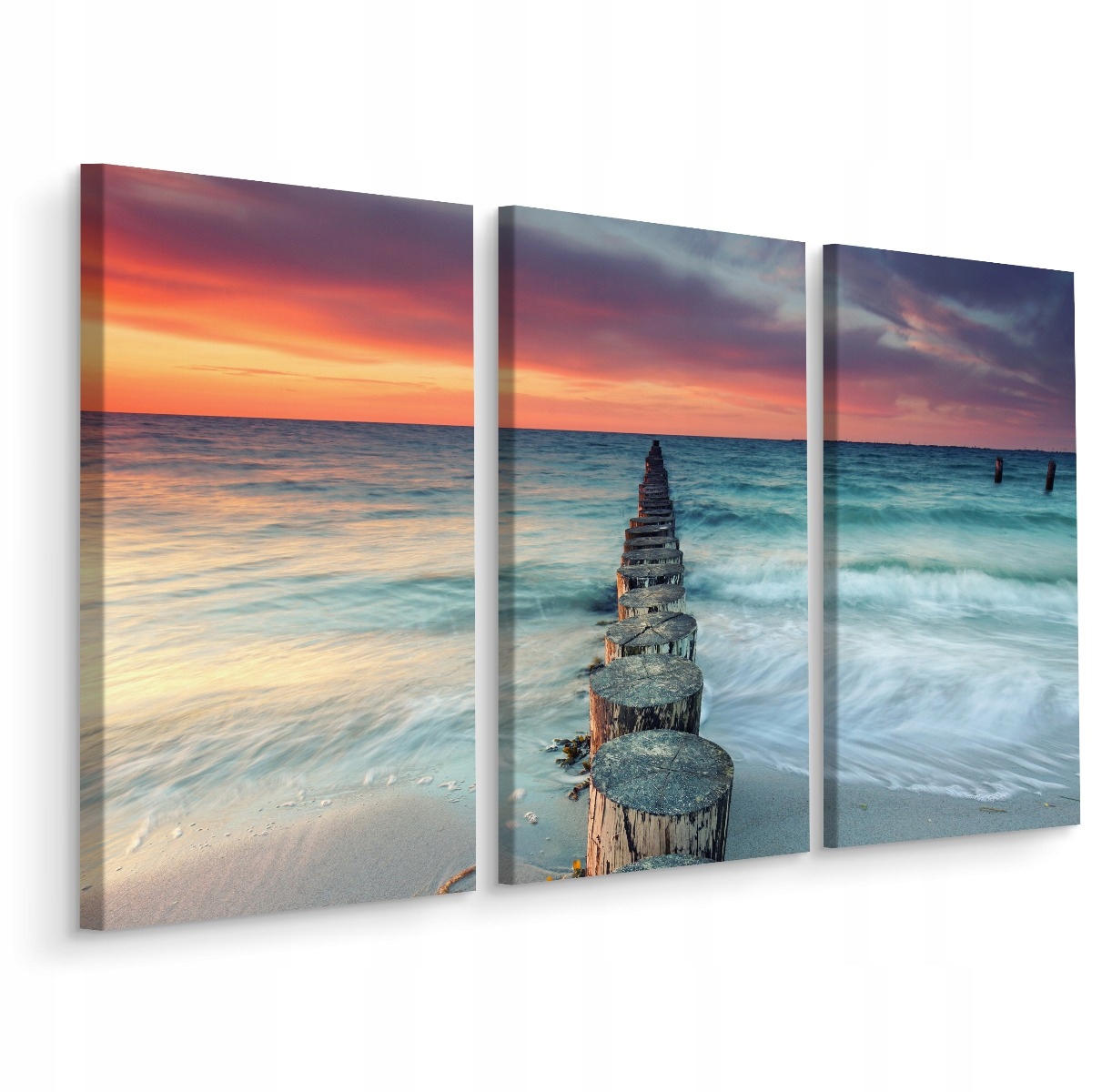Obraz Triptyk Moře Nebe Krajina Příroda 3D 200x120