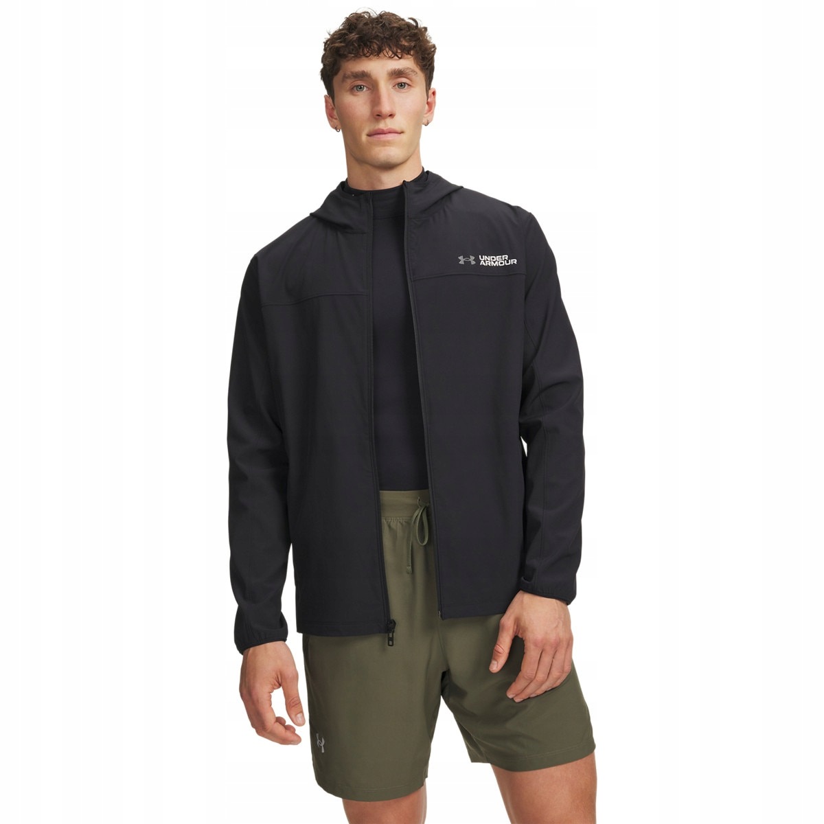 Męska kurtka do biegania Under Armour Ua Velociti Storm Jacket Czarny XXL