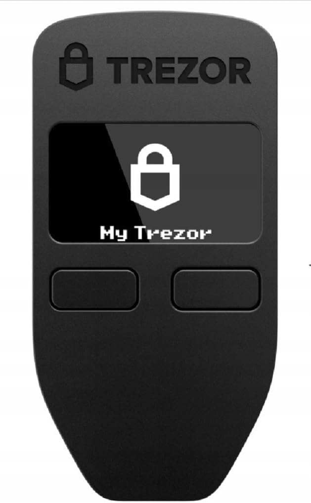 Trezor Bezpečná hardwarová peněženka pro kryptoměny (černá)