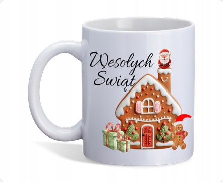 Vánoční hrnek Veselý Vánoční Dárek k Vánocům 330ml keramická krabička