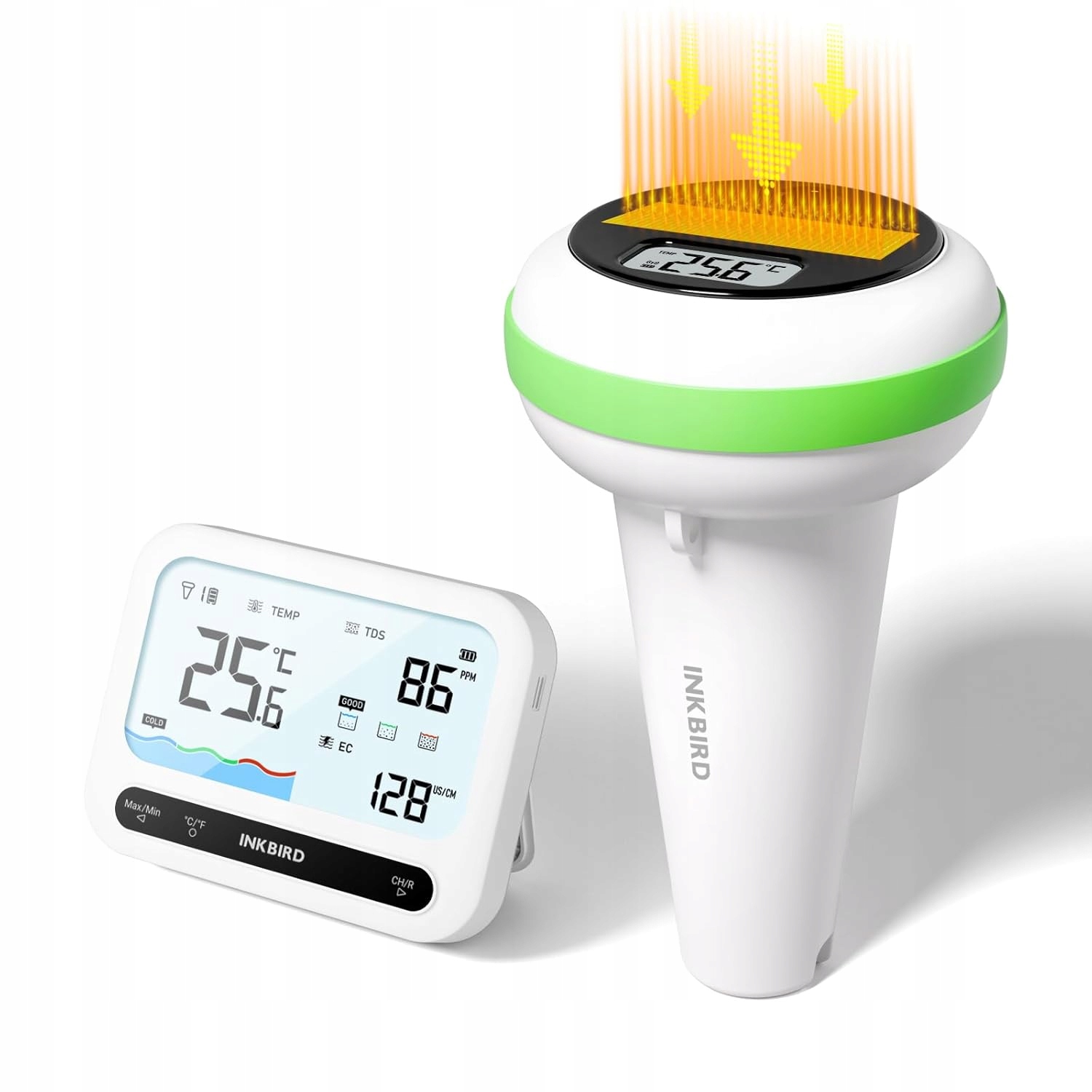 Solární Bazénový Teploměr Digitální Bluetooth 300 M IP68