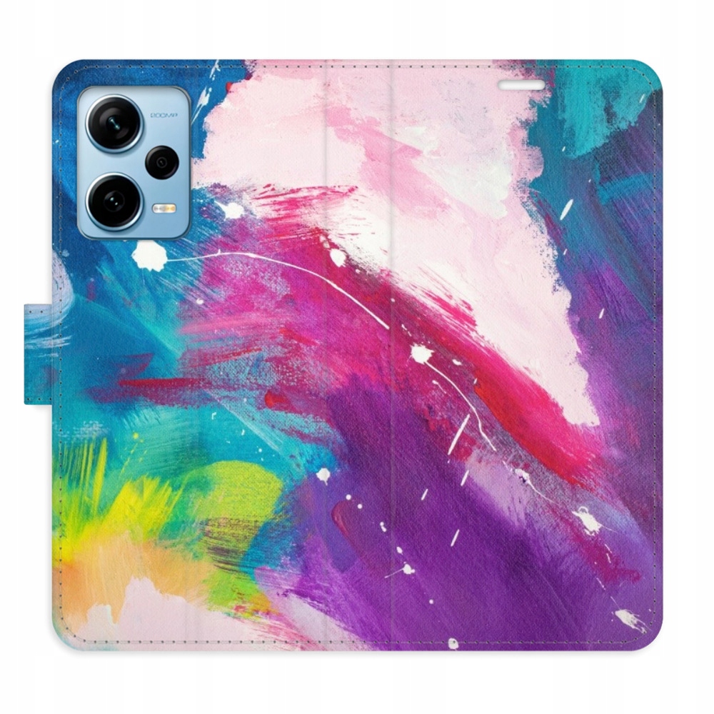 Etui z klapką iSaprio Abstract Paint 05 do Xiaomi Redmi Note 12 Pro+ 5