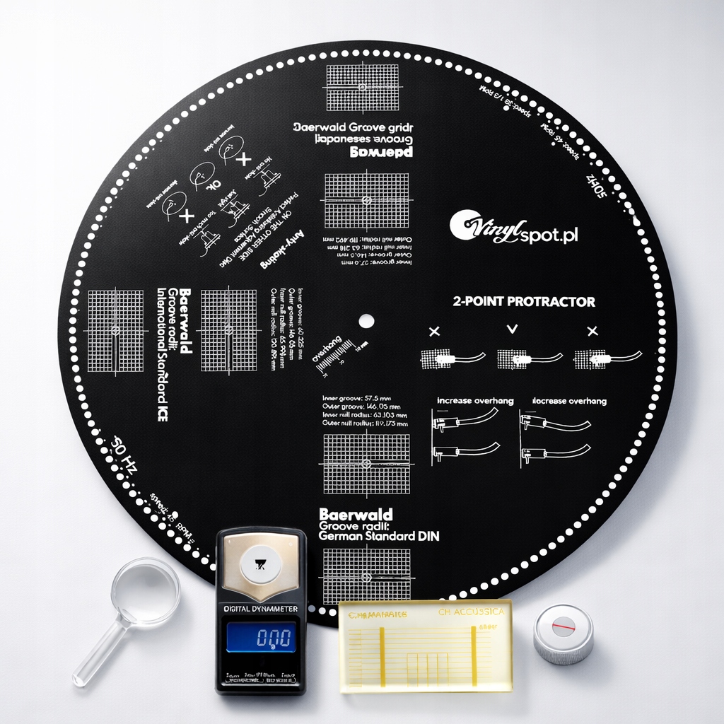 Deska pro kalibraci gramofonu azimut váha vodováha Vinylspot