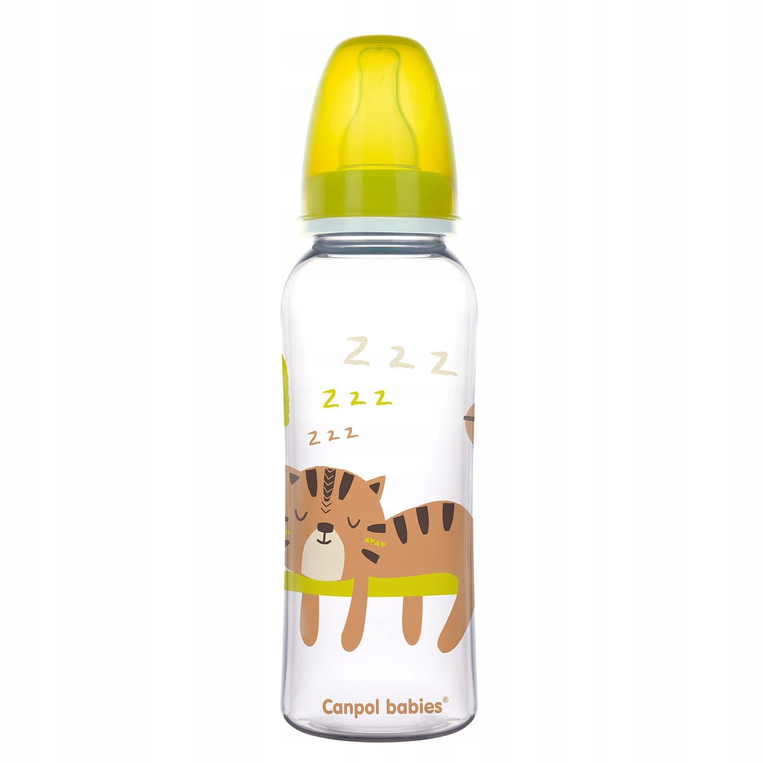 

Canpol Butelka Wąska 250ML Smoczek 12M+ Tygrys