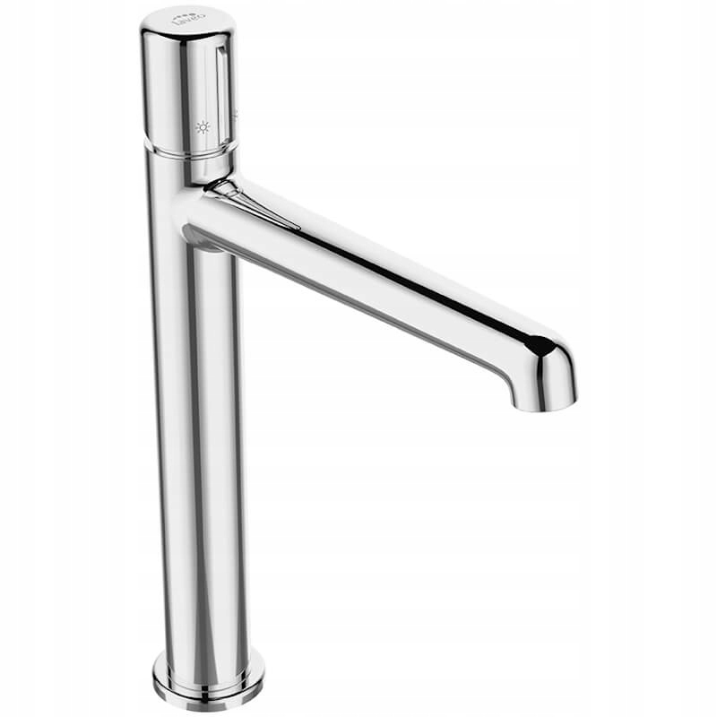 

Bateria Umywalkowa Nablatowa Chrom Wysoka + Korek