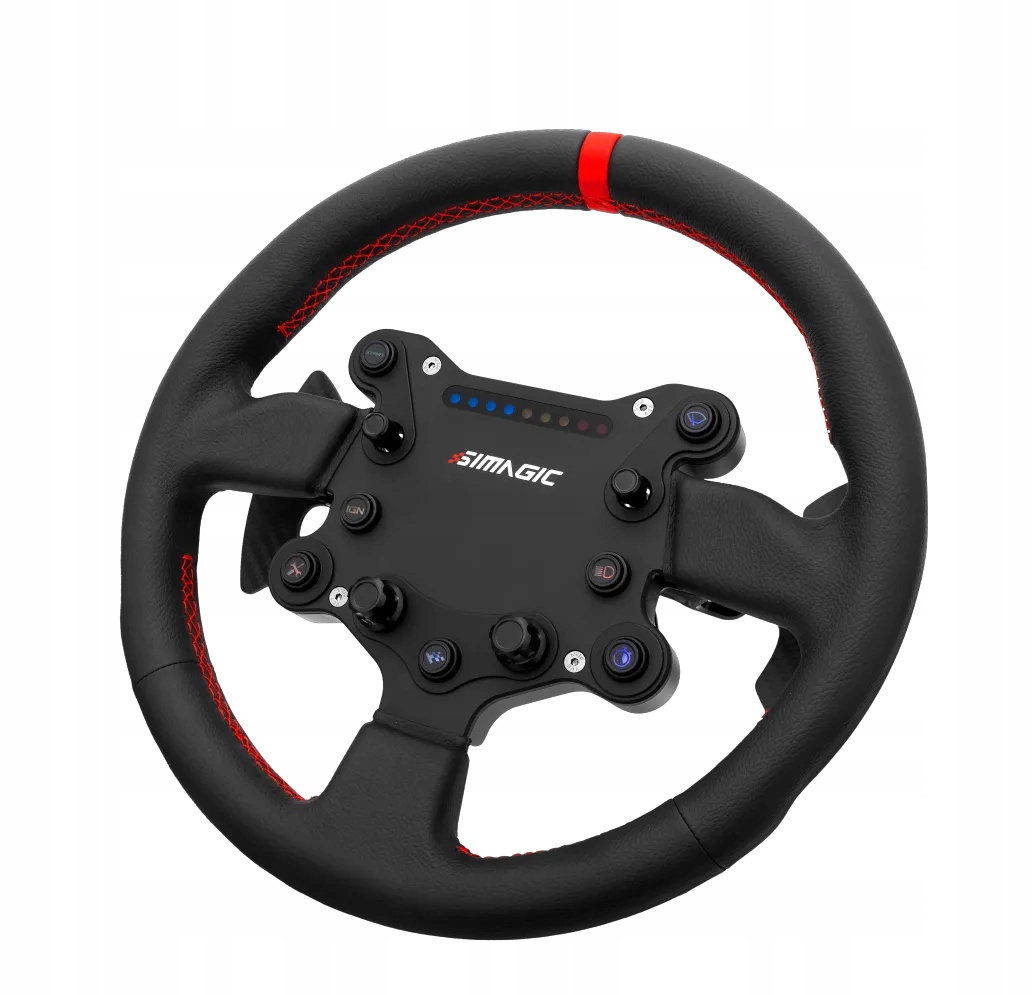 SIMAGIC Kierownica GT Sport 300mm, QR50, łopatki zmiany biegów, skóra, S201 — 4