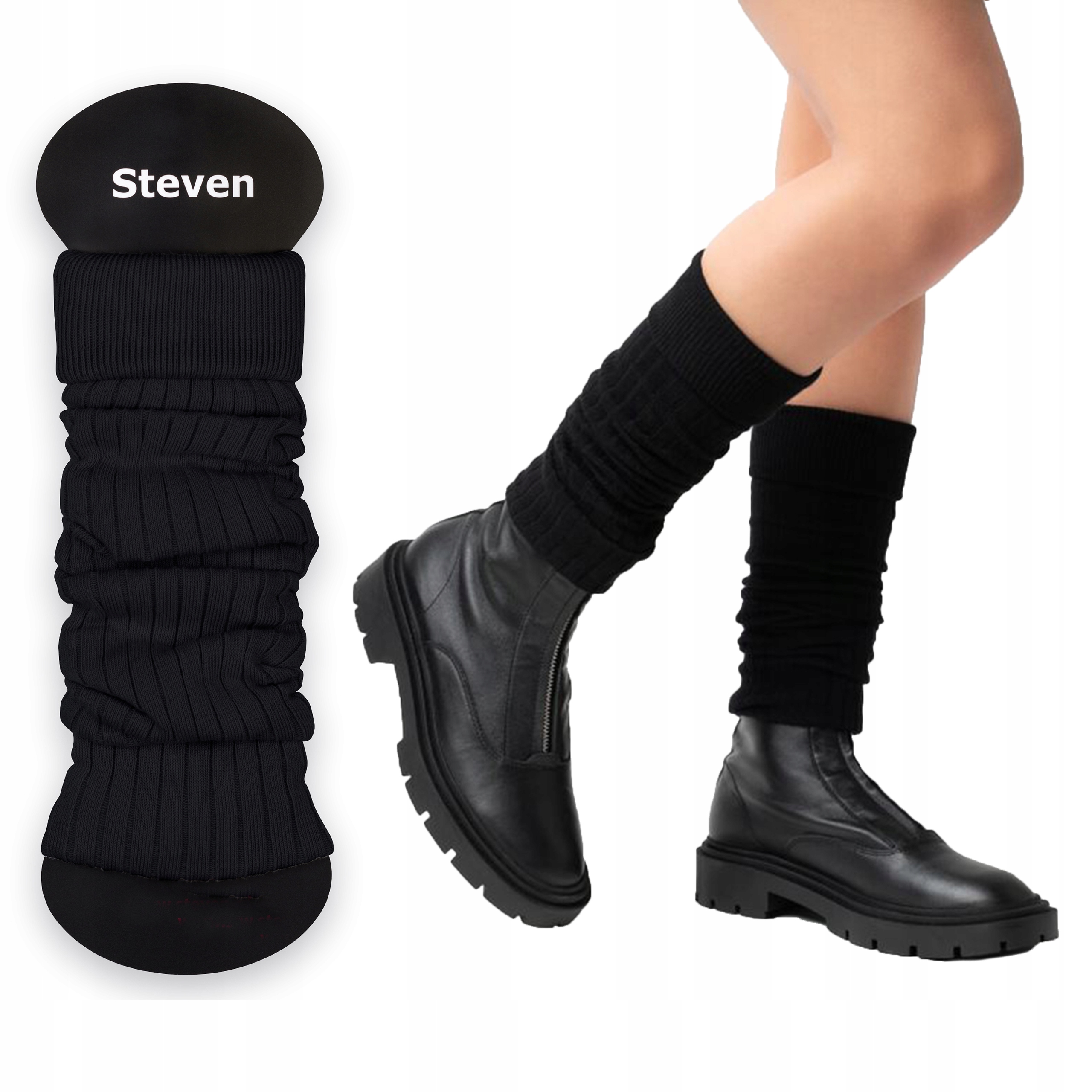 

Steven 092 Getry Ocieplacze Damskie Bawełna Czarny