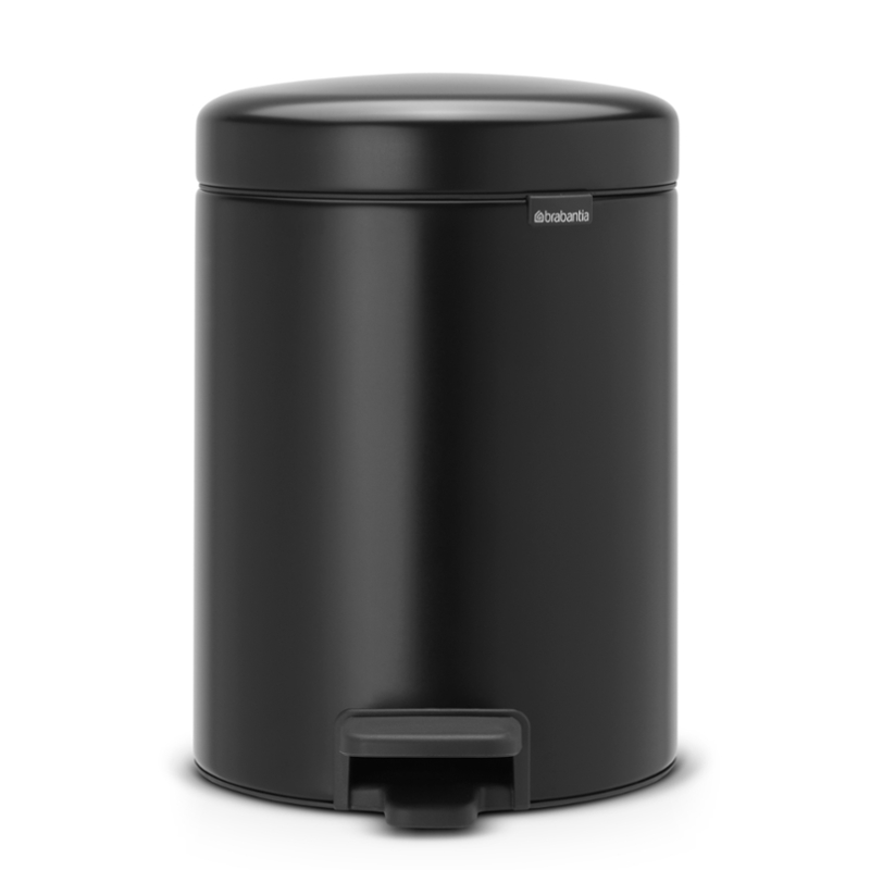 Levně Brabantia NewIcon pedálový koš 5 l černý matný