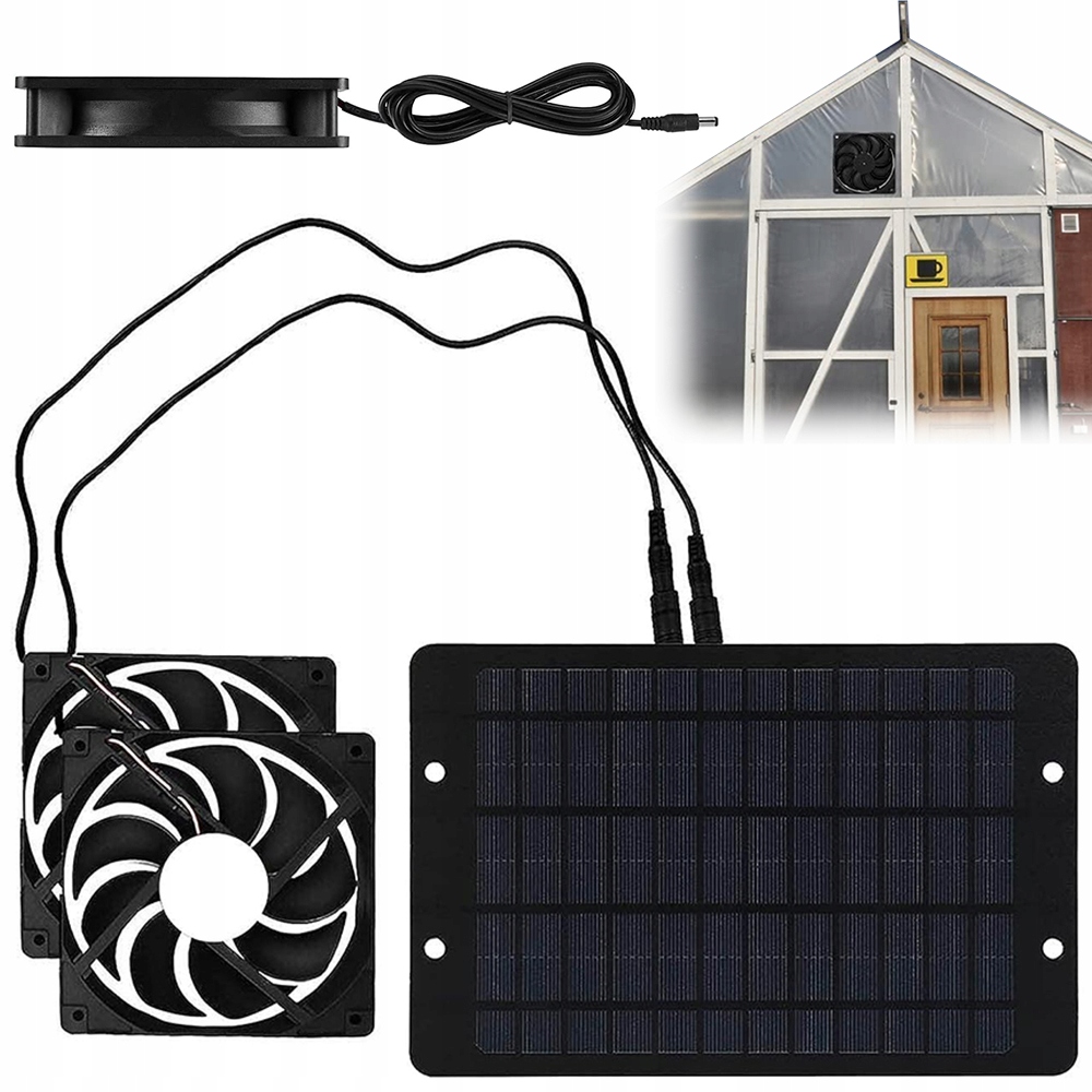 Solární ventilátor Venkovní univerzální bezkartáčový osobní ventilátor