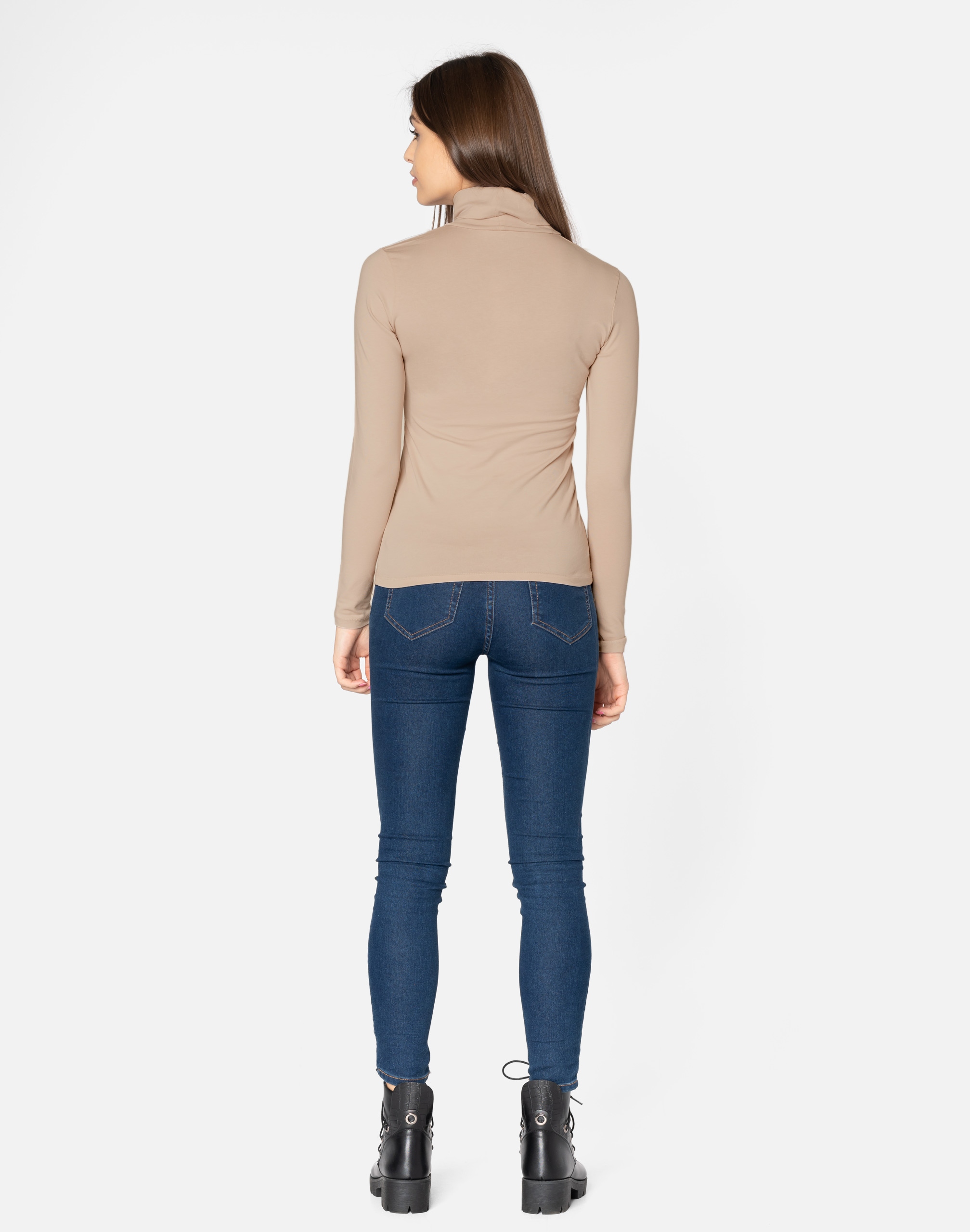 Golf Damski Cienki Sweter Golfy 8112-20 r L/XL Kolekcja Wiosna/Jesień/Zima