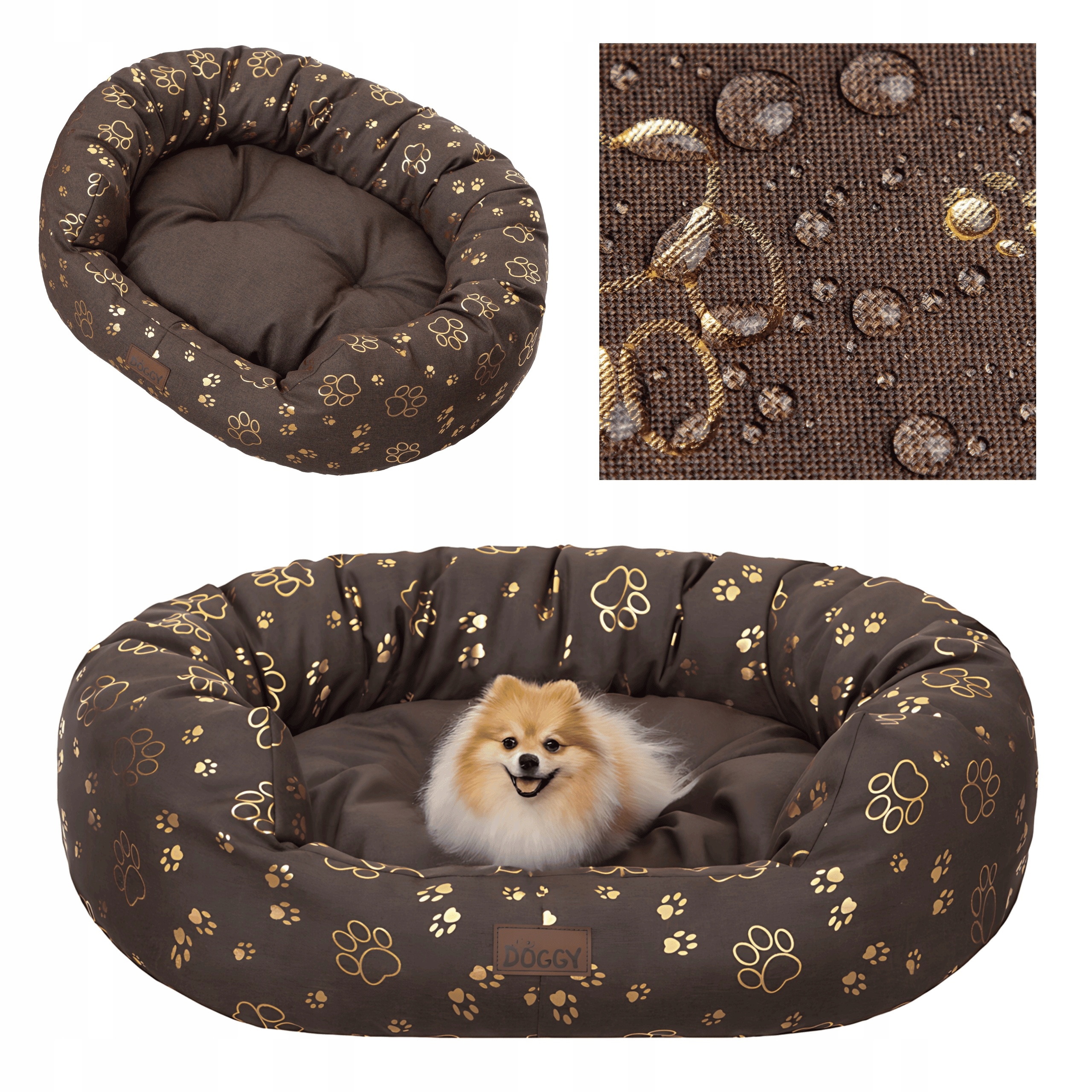 Levně Pelíšek pro malého psa Voděodolné Potah pro psa s matrací 75 x 60 cm