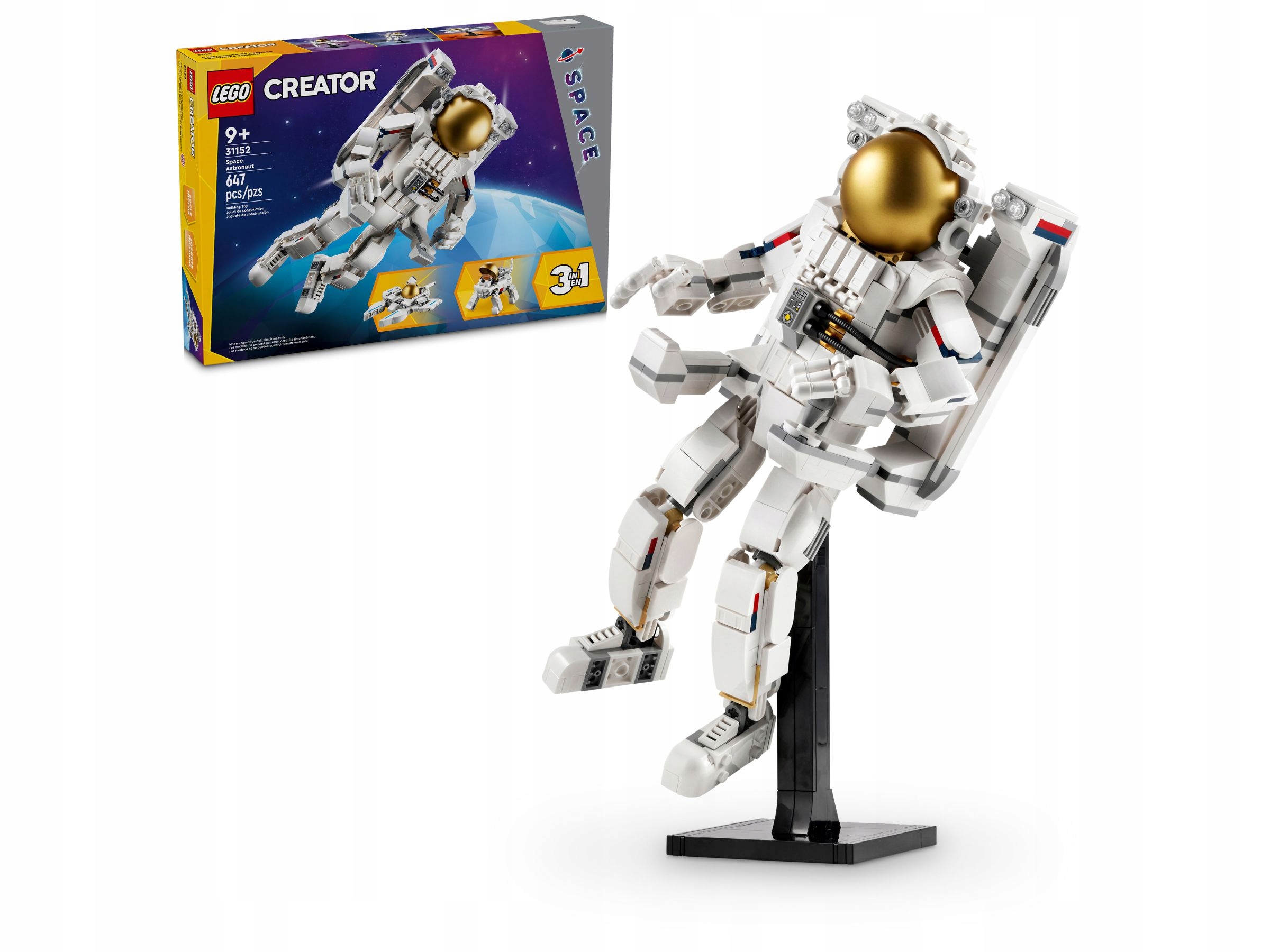 stavebnice Lego Creator 3v1 31152 Vesmírný astronaut Pes Vesmírná raketa