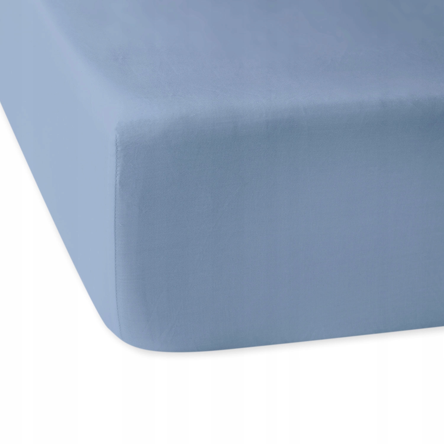 Prostěradlo Bavlněná Saténová Gumka modrá 160x200+20