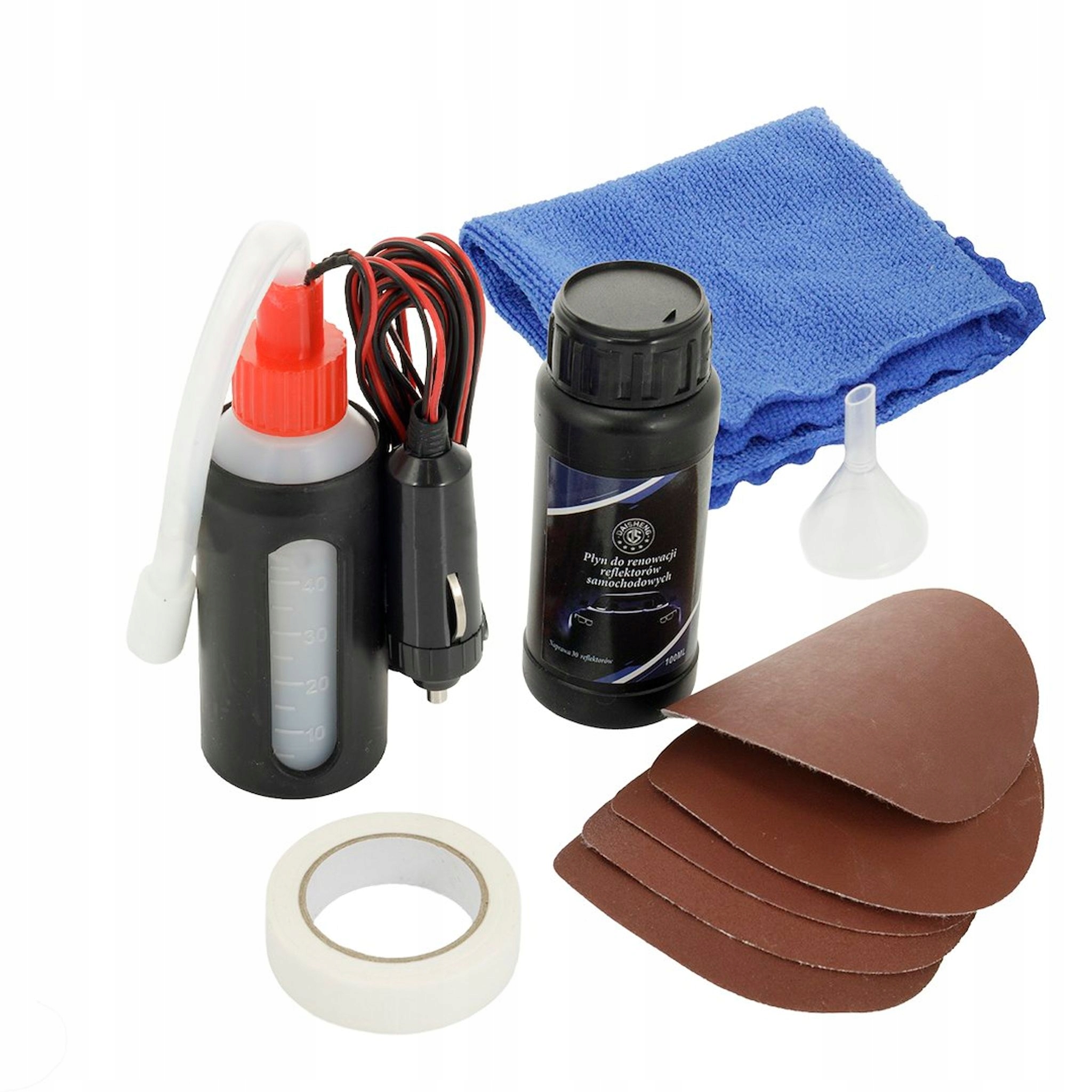 Zestaw do renowacji reflektorów, 10 elementów