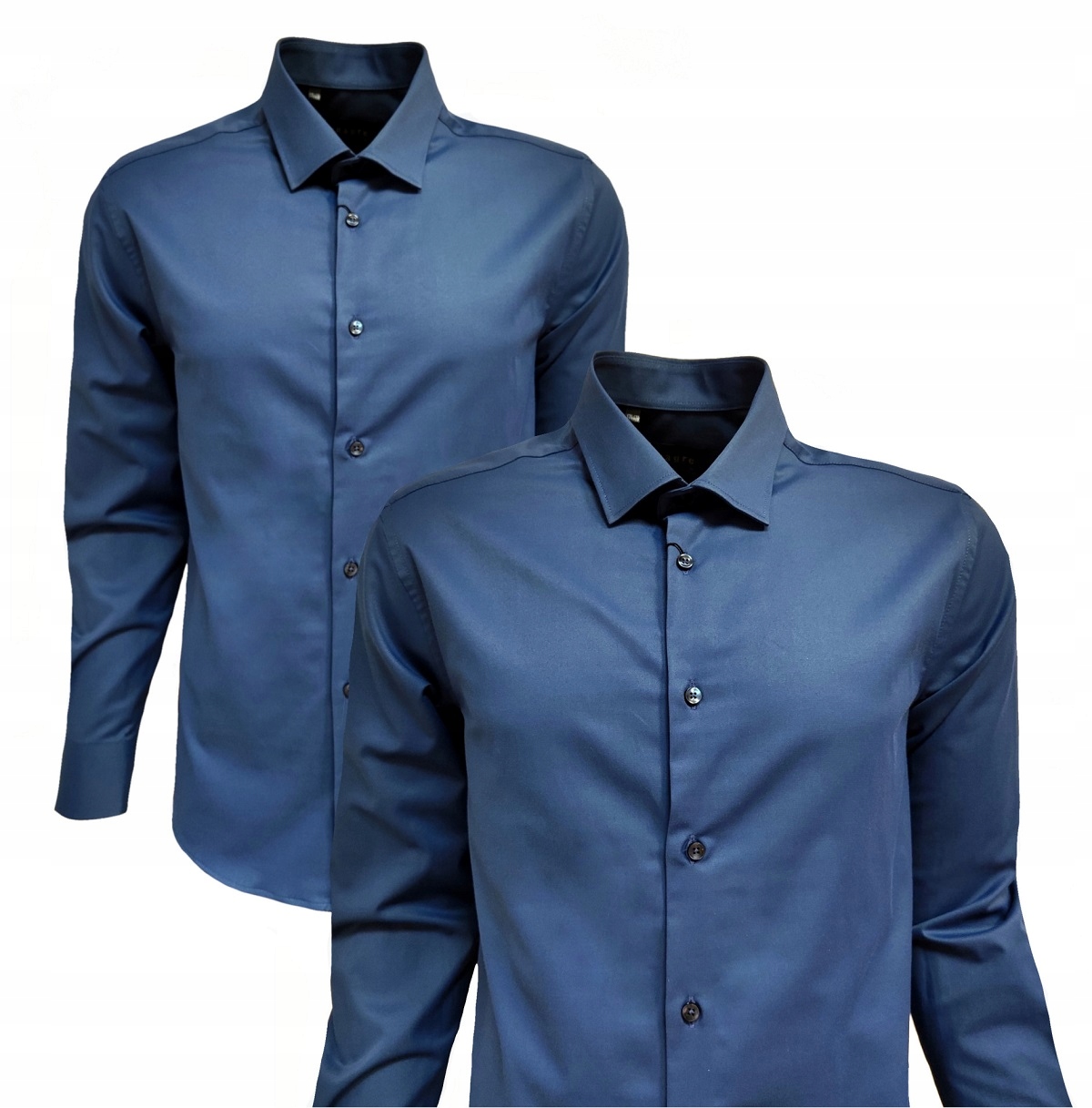 Pánská Návštěvnická Košile Casual Klasická Námořnická Modrá 170/176 XXL