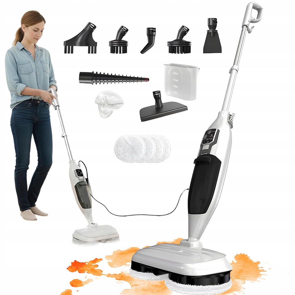 Parný mop na pohovku a kreslá 1300 W Ručný s odnímateľnou nádržkou 550 ml