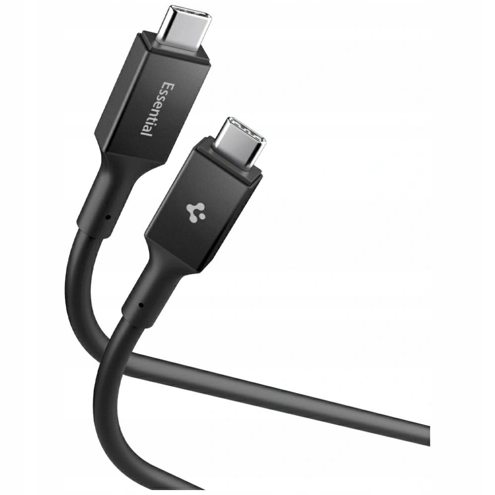 Kabel Spigen EB10020CC Essential Usb-c 100W 2 m černý